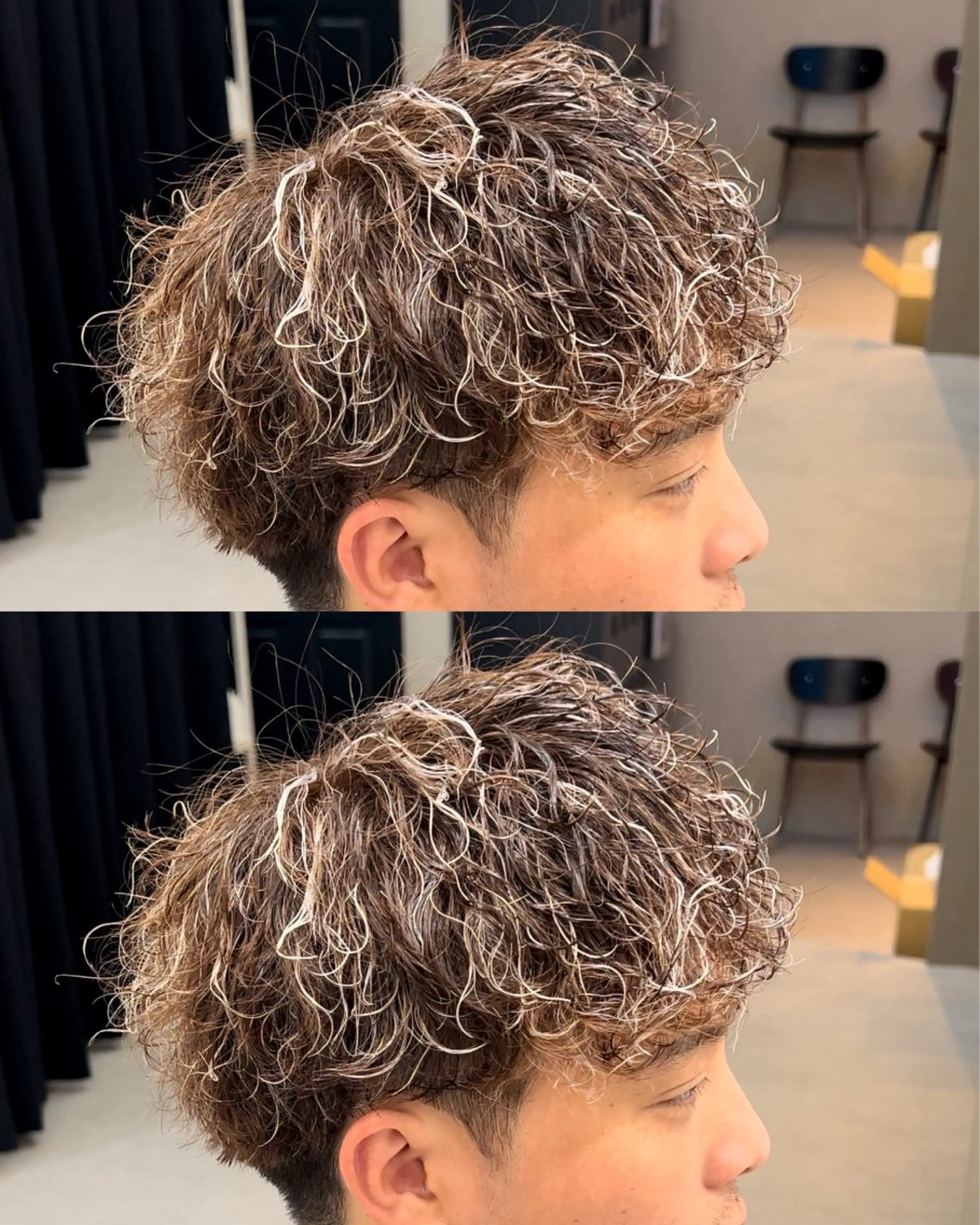 メンズ限定【似合わせカット➕パーマ➕メッシュ】眉カット、TR付きの写真