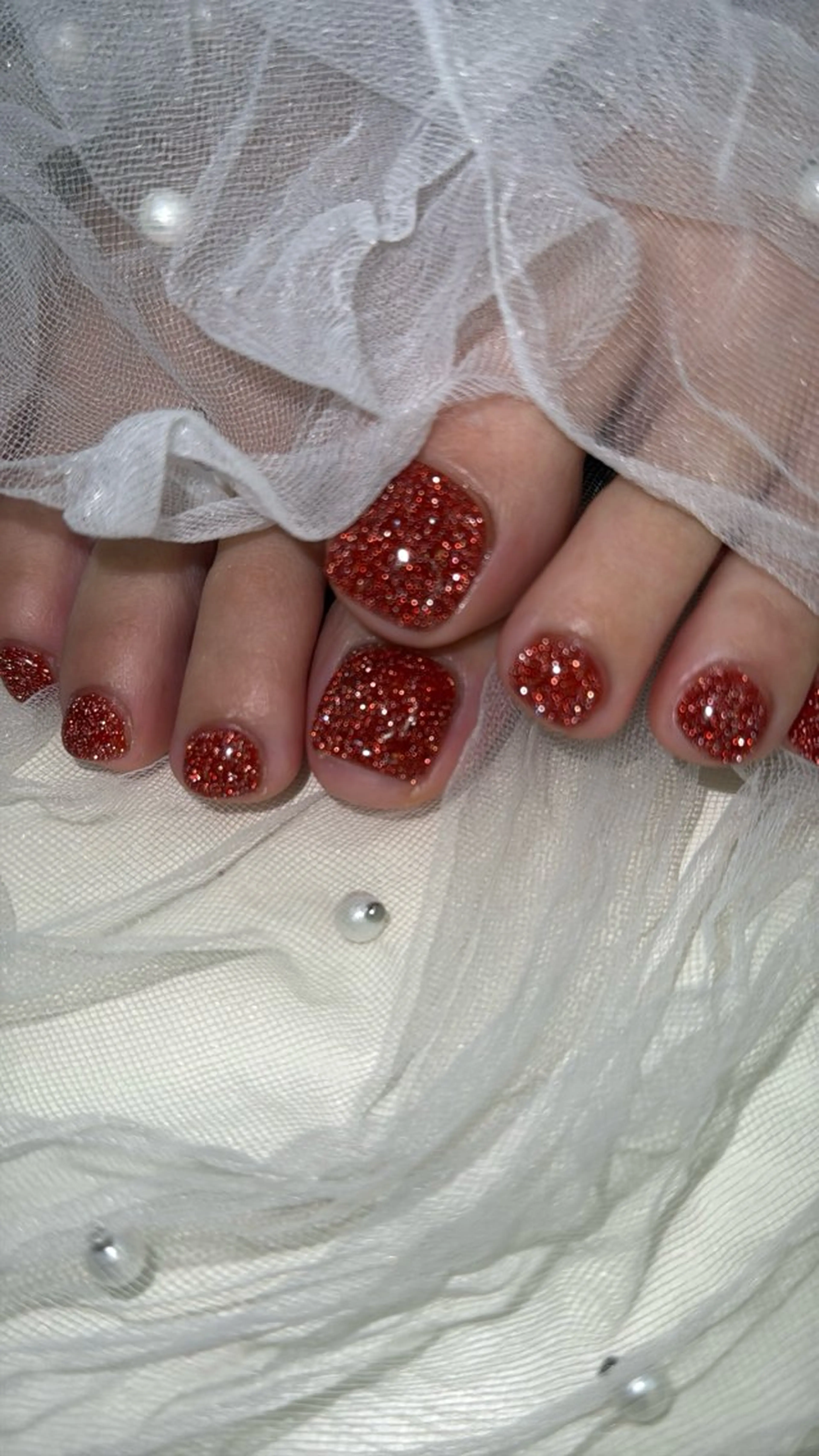 ネイル フラッシュネイル フットネイル フレンチネイル 韓国ネイル マグネットネイル フットネイル SAKU nail 作島茜のネイルデザイン