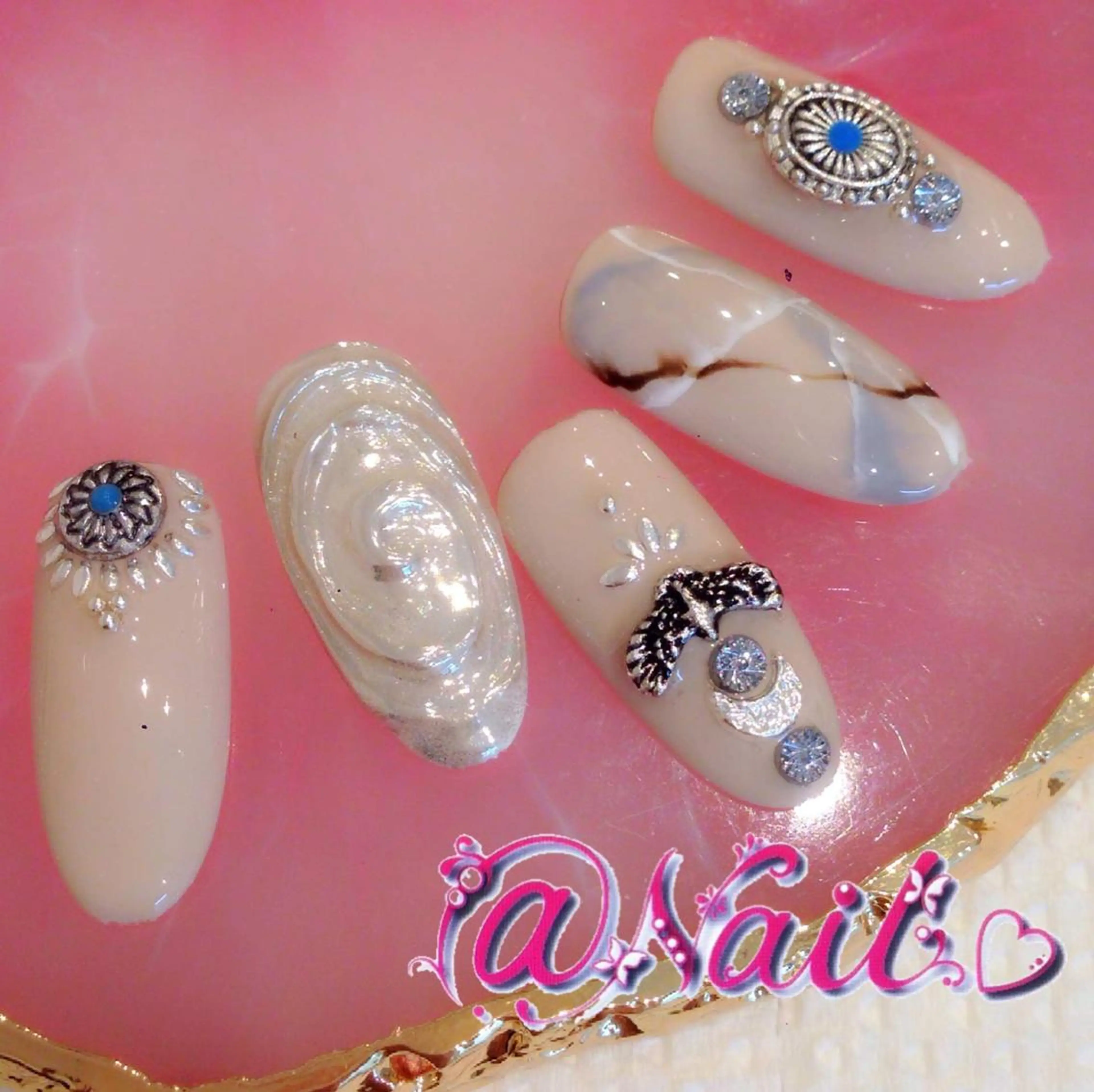 ネイル ネイルチップ 小尾 栞のネイルデザイン