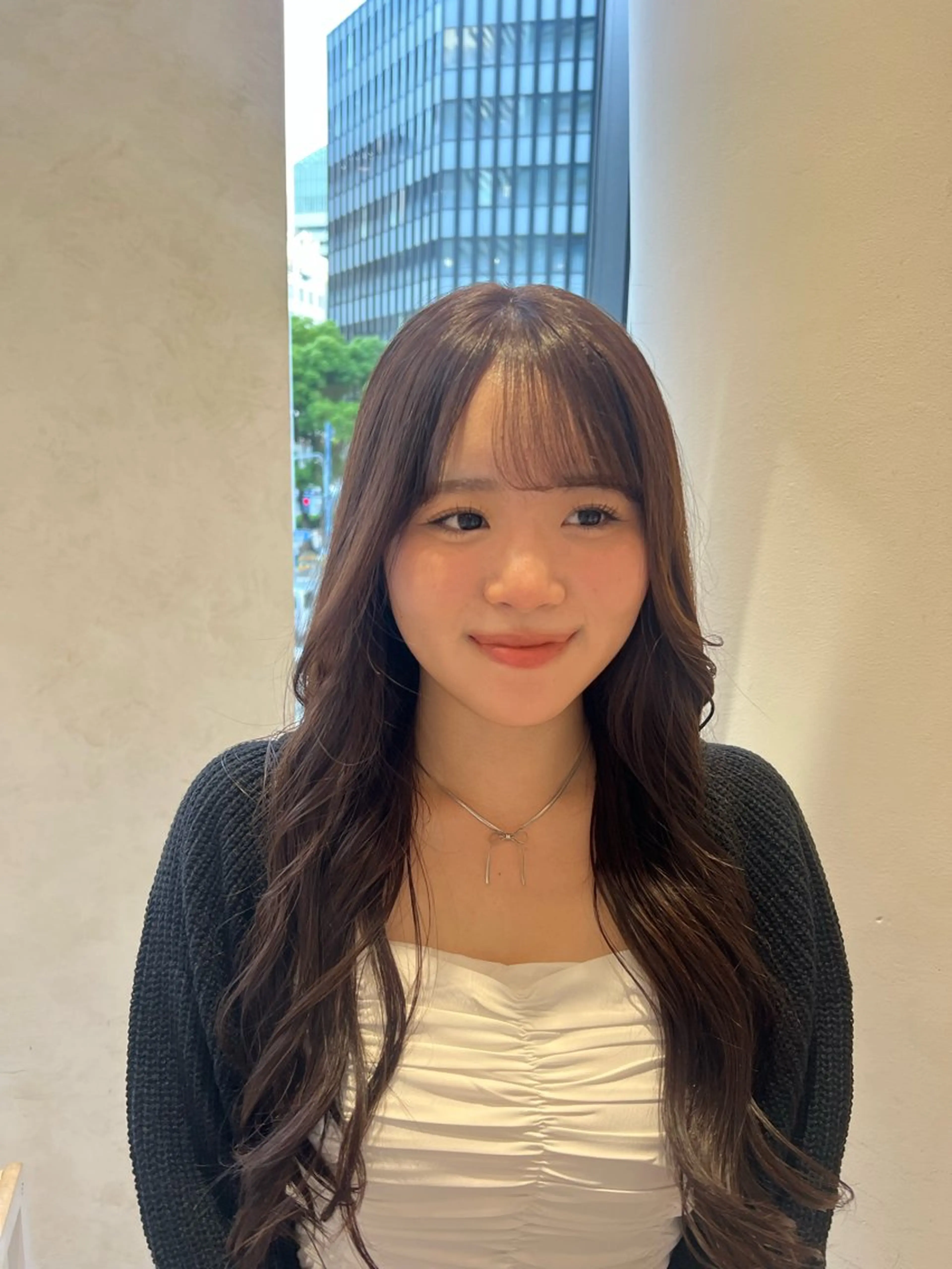 ロング カラー オリーブカラー 似合わせ/レイヤー 💟SAEのヘアスタイル