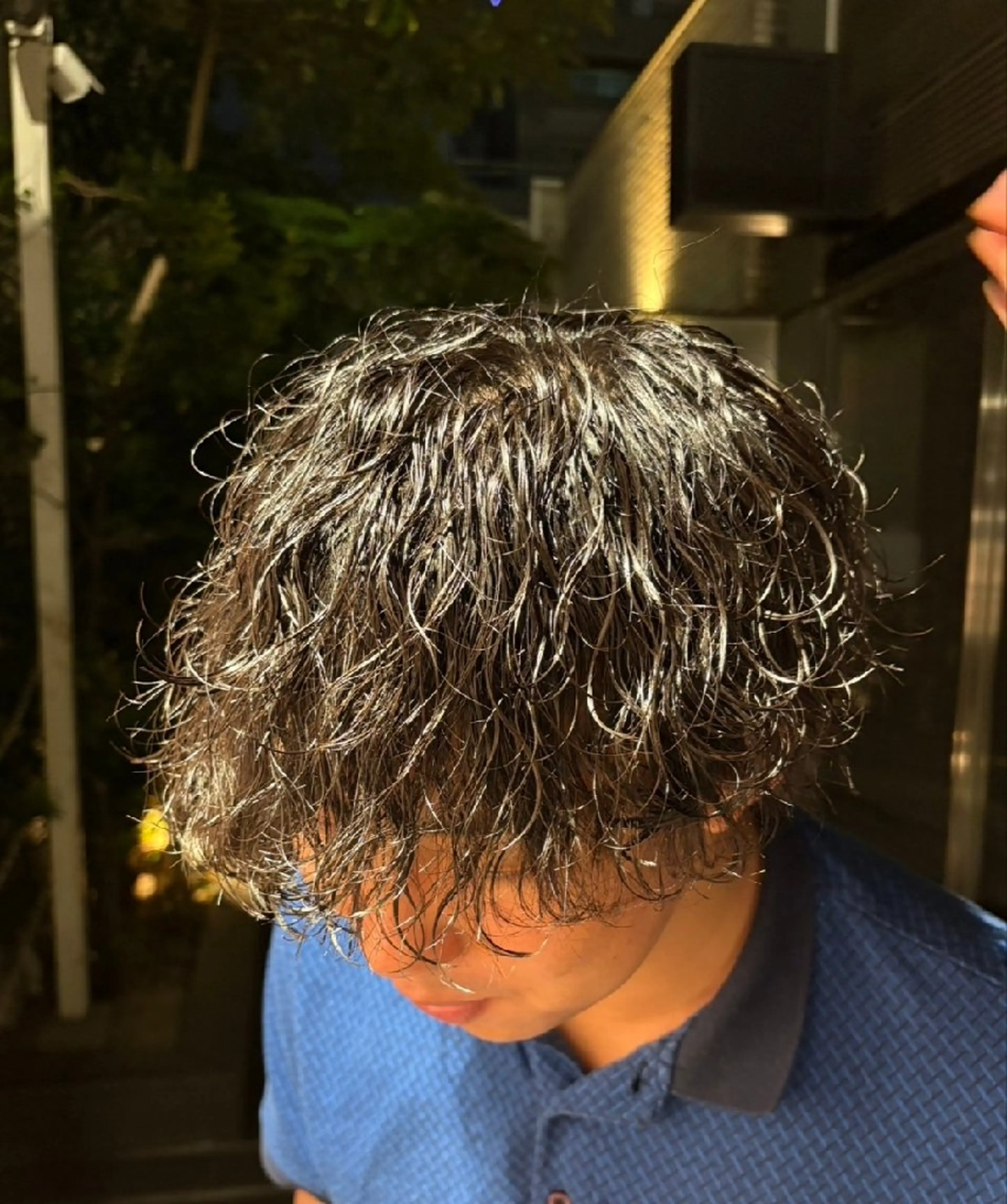 メンズ パーマ メンズパーマ 波巻きパーマ 山中 あるのヘアスタイル