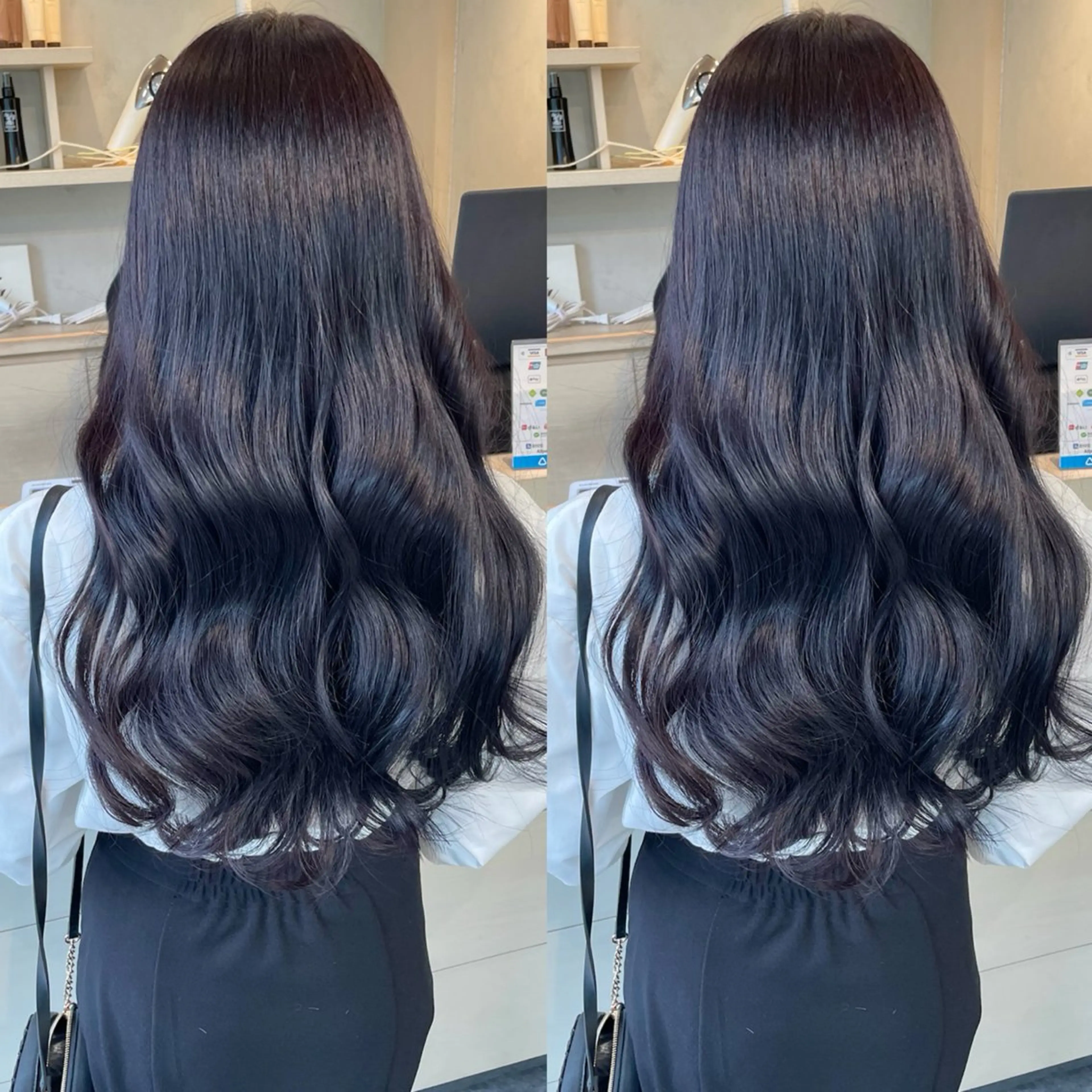 ロング カラー カット ヘアカラー トリートメント ブリーチなしカラー kana🐱のヘアスタイル