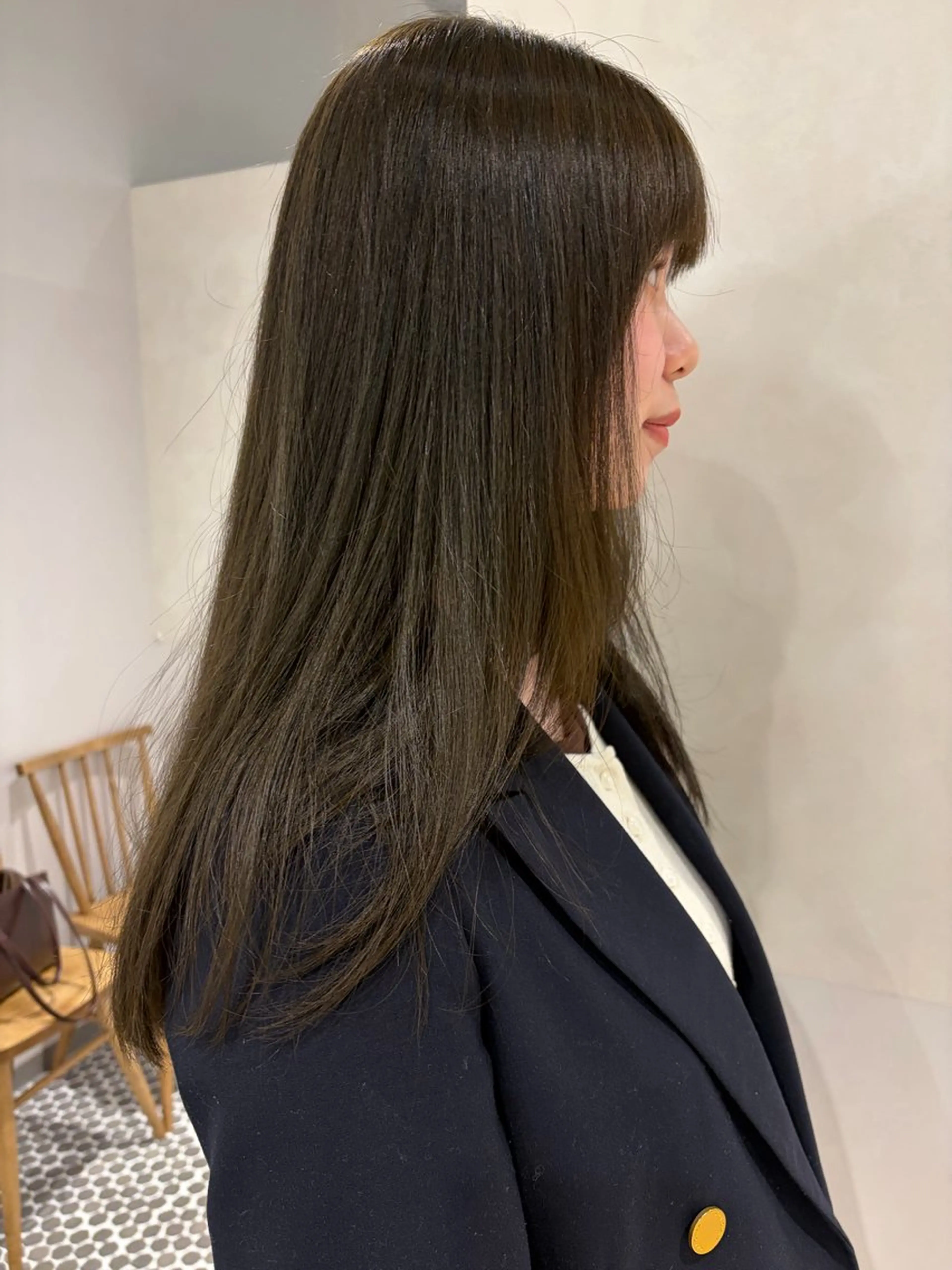 ミディアム カラー カット ヘアカラー トリートメント 砂原 ひよりのヘアスタイル