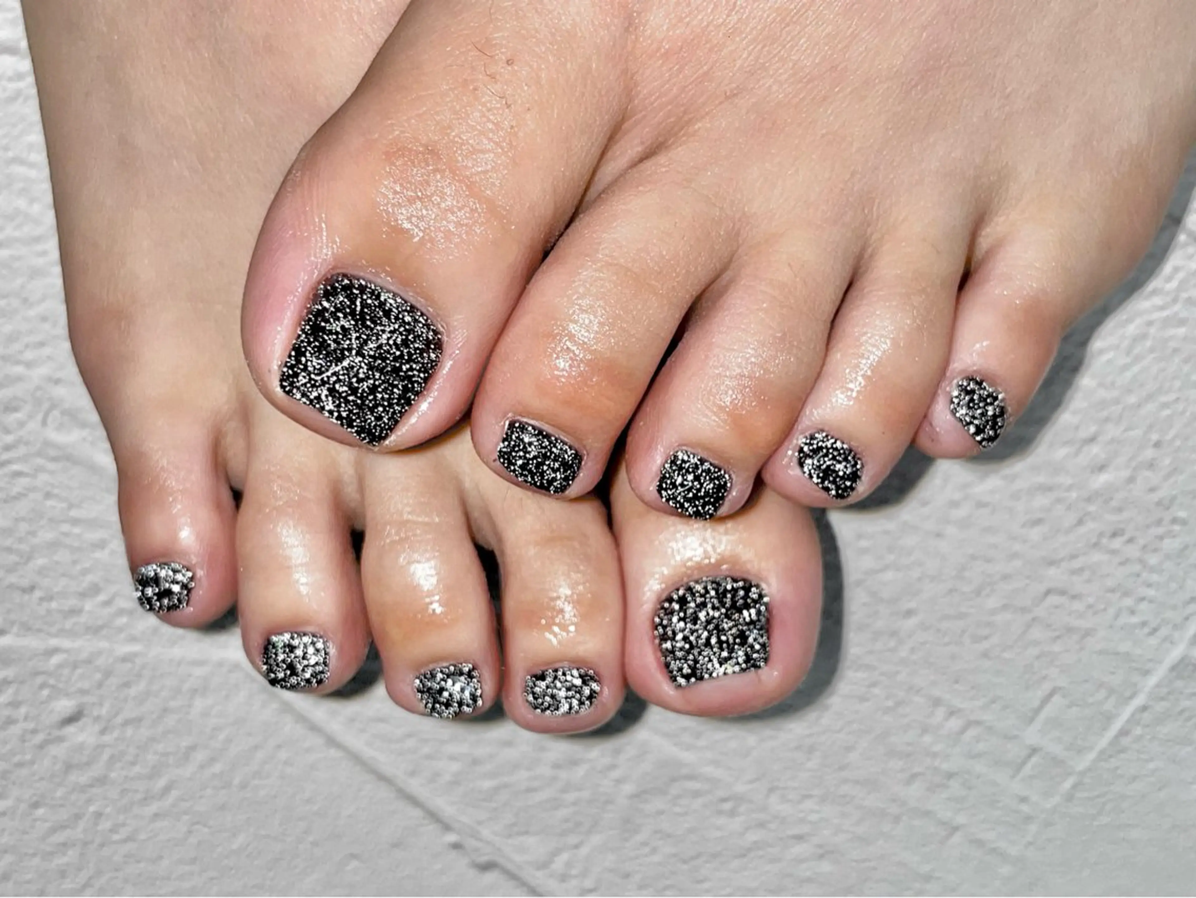 ネイル フラッシュネイル キラキラネイル ハンドネイル フットネイル Bianca美浜店 Hanaのネイルデザイン