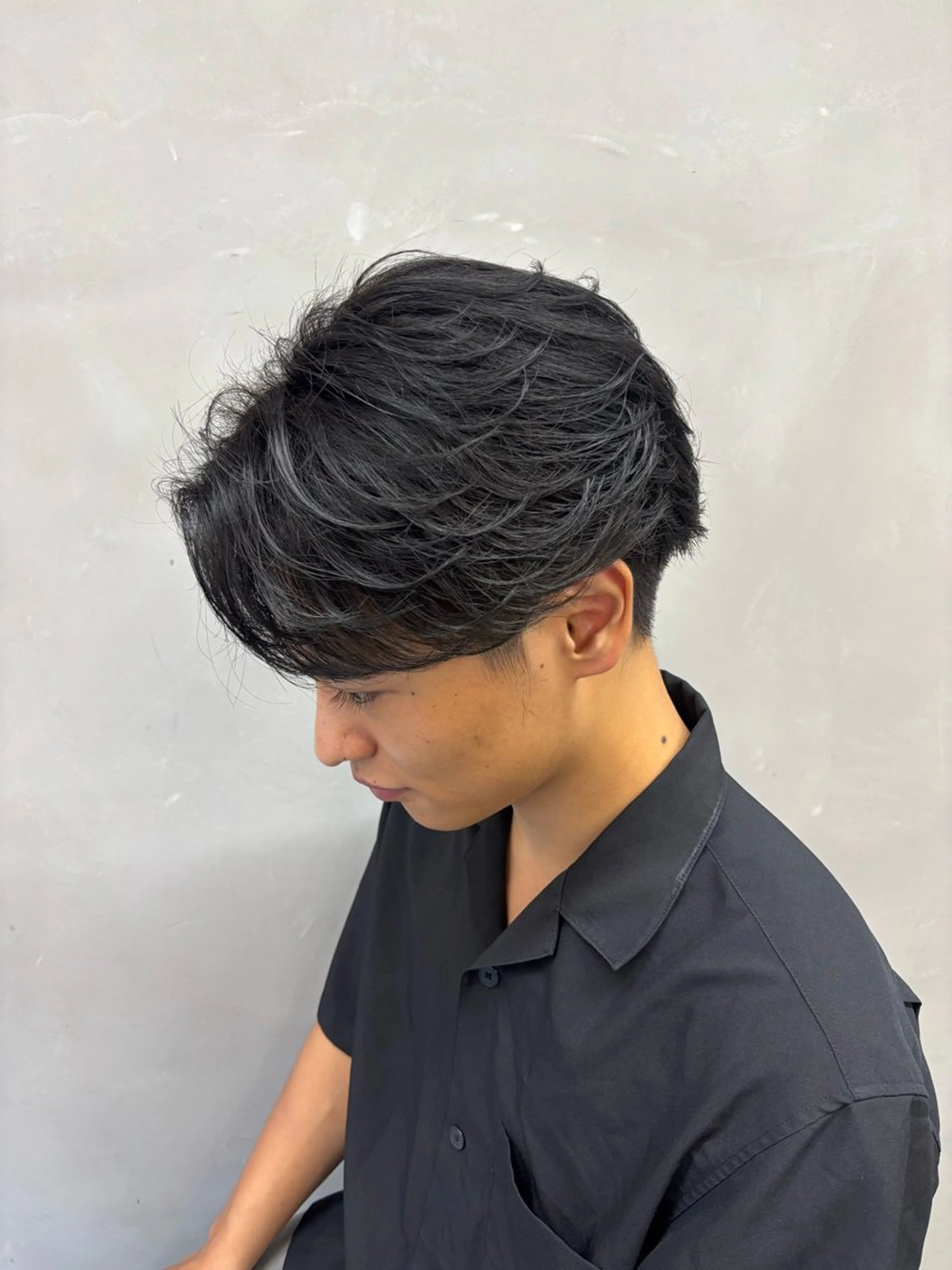 ショート メンズ カット パーマ 鹿児島 TSUBASAのヘアスタイル
