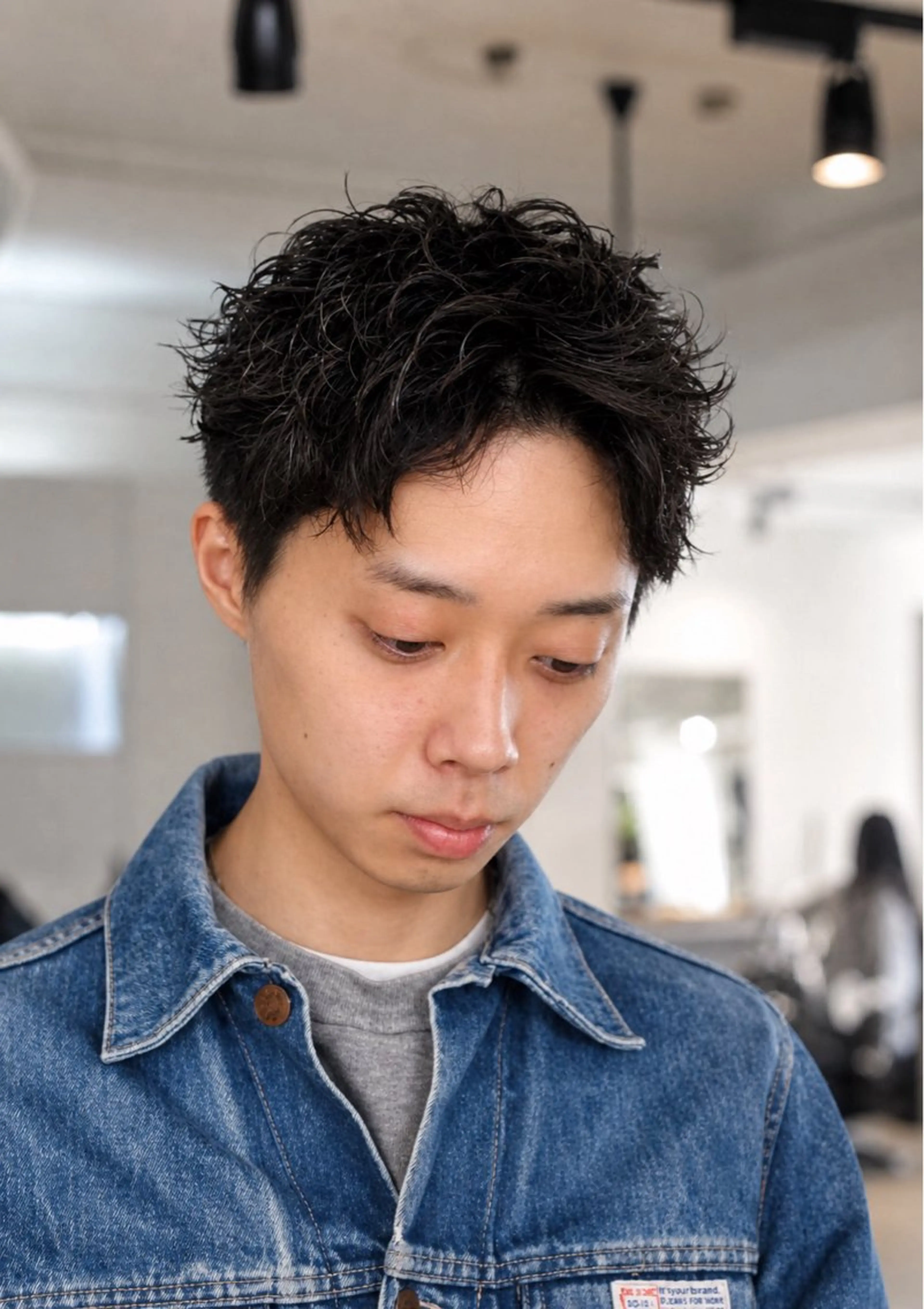 パーマ メンズ スパイキーショート カット パーマ メンズパーマ 特化/中川拓也のヘアスタイル