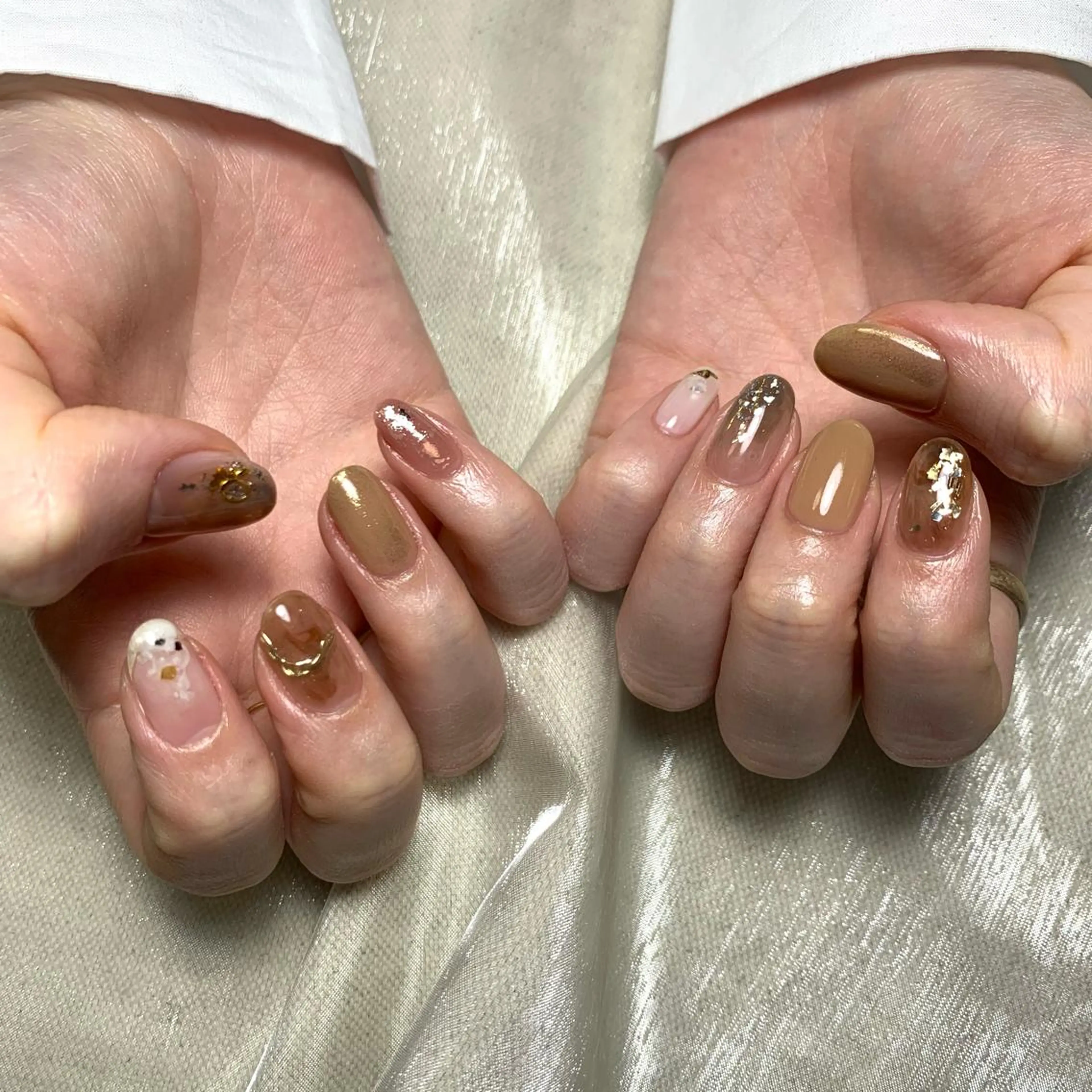 ネイル ニュアンスネイル ハンドネイル repos~ルポ~所属・里見 麗のネイルデザイン