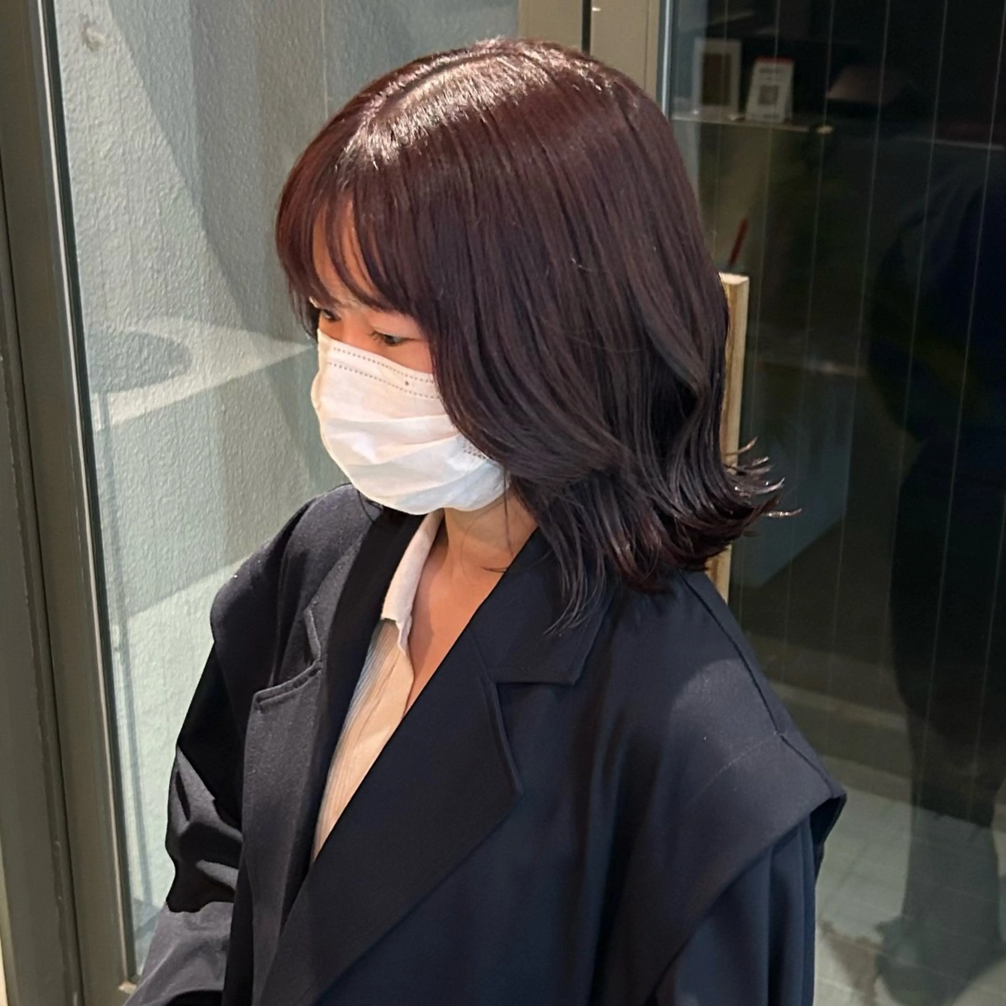 ミディアム カラー ヘアカラー MUKU リカのヘアスタイル