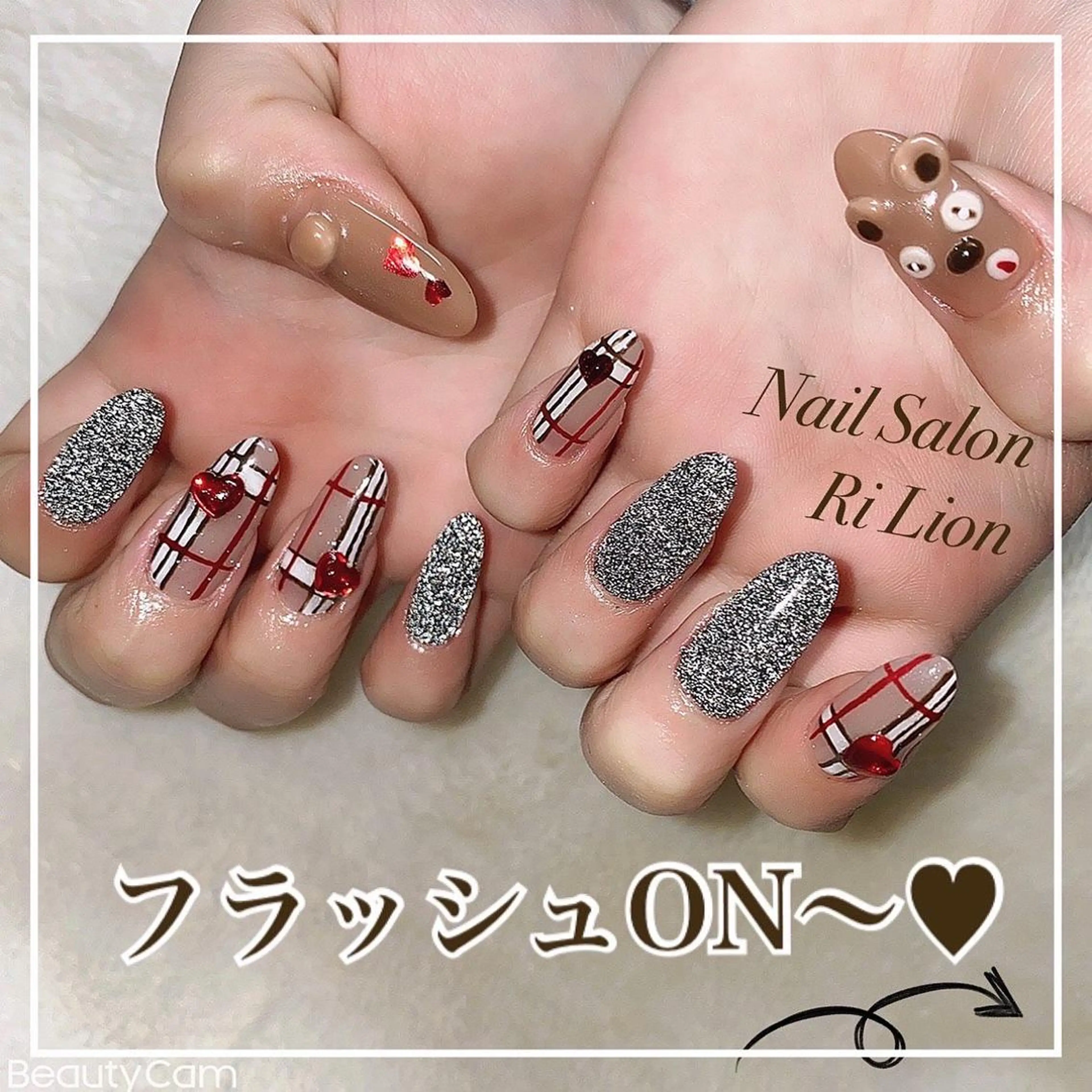 ネイル ハンドネイル RiLion💗 Risa🦋💜のネイルデザイン