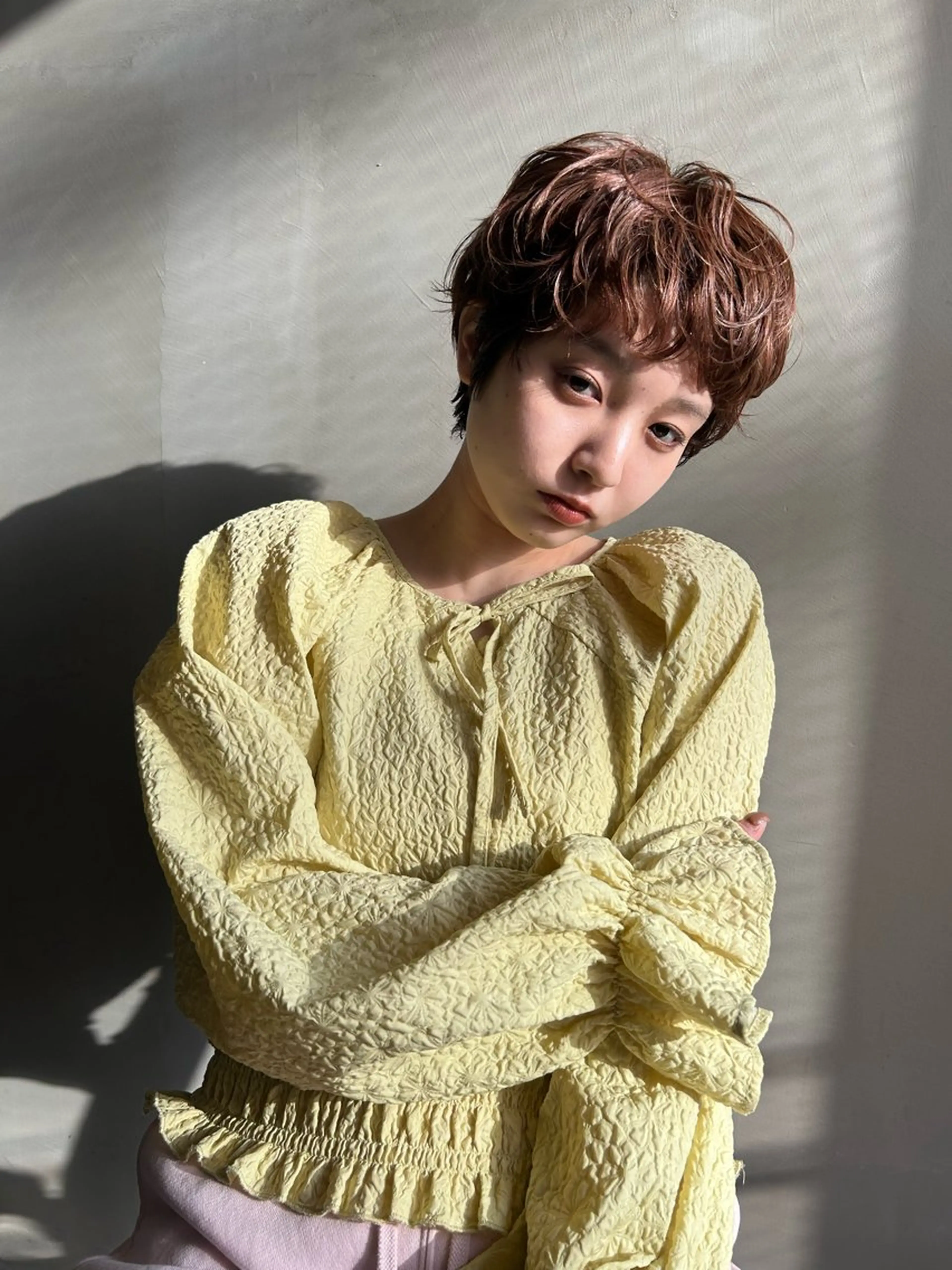 ショート カラー カット ヘアカラー トリートメント ショート/ボブ/ 心斎橋/宮脇美奈のヘアスタイル