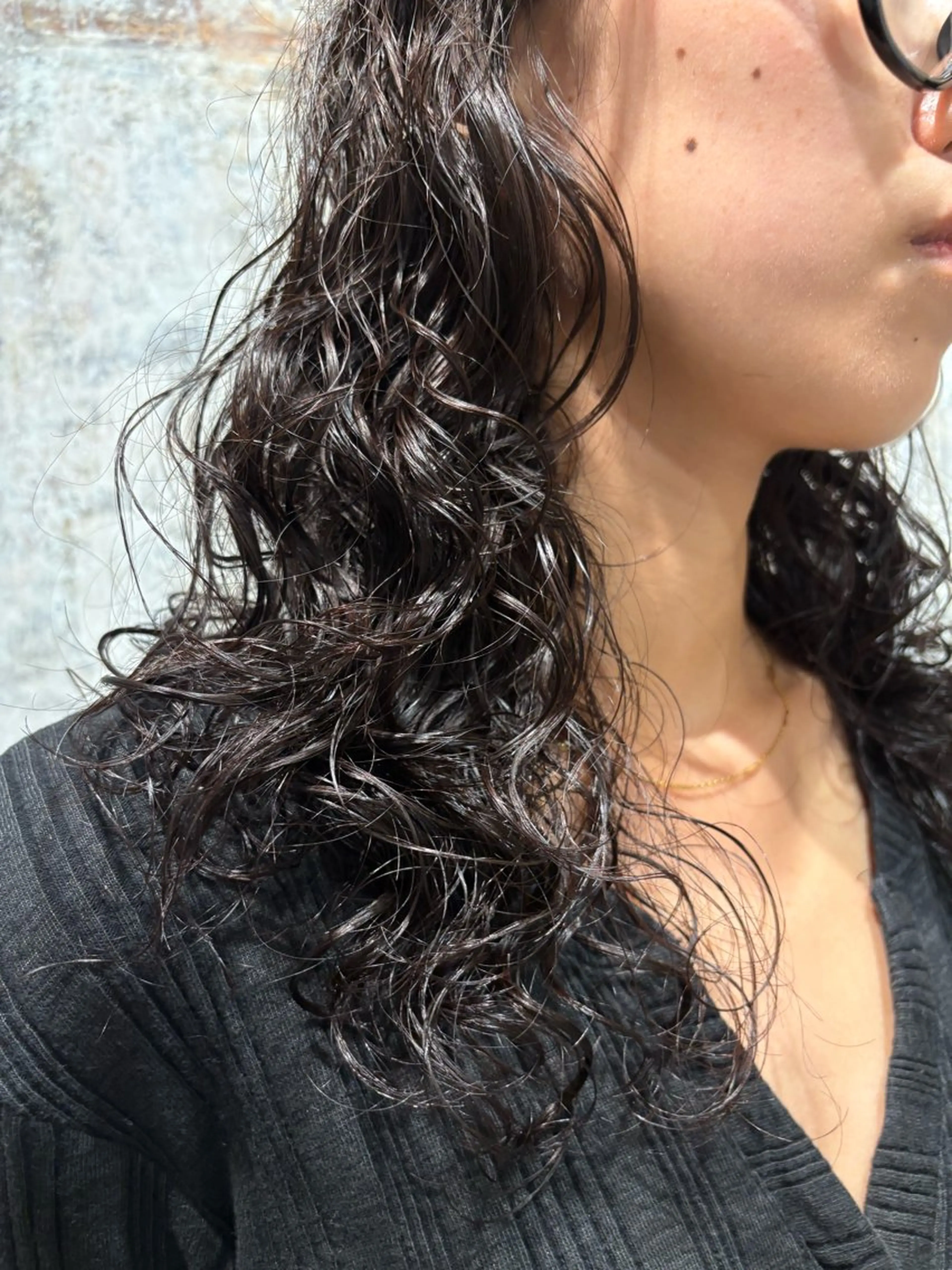 ロング ボブ ウルフカット カット パーマ トリートメント 【お洒落パーマ】 Elme　肥塚康汰郎のヘアスタイル