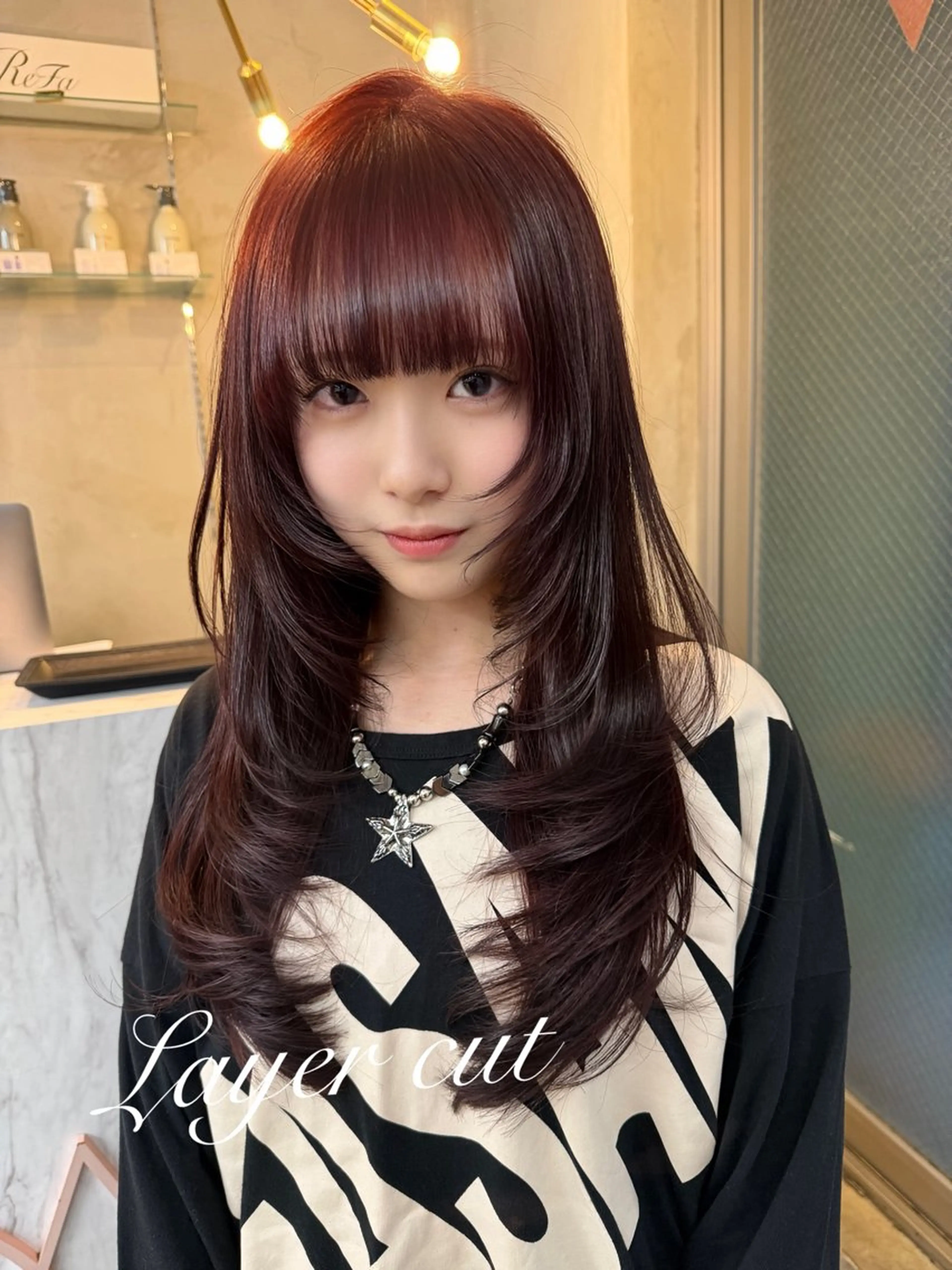 補習力抜群‼️✨️似合わせカット💕➕透明感カラー🌈➕ケラチン6STEPトリートメント🫧🫧の写真