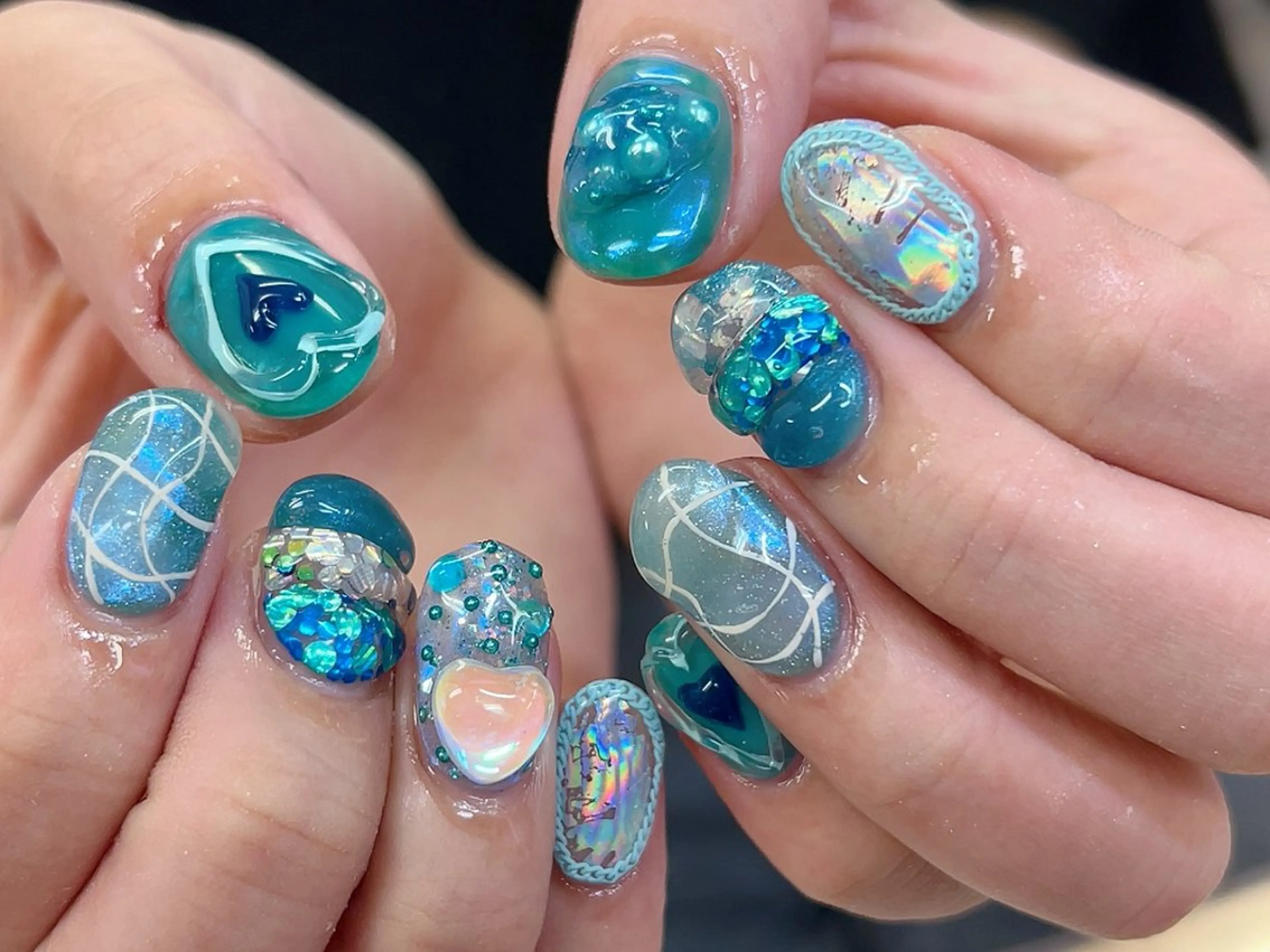 ネイル ハンドネイル アイアムアイ 大村磨衣のネイルデザイン