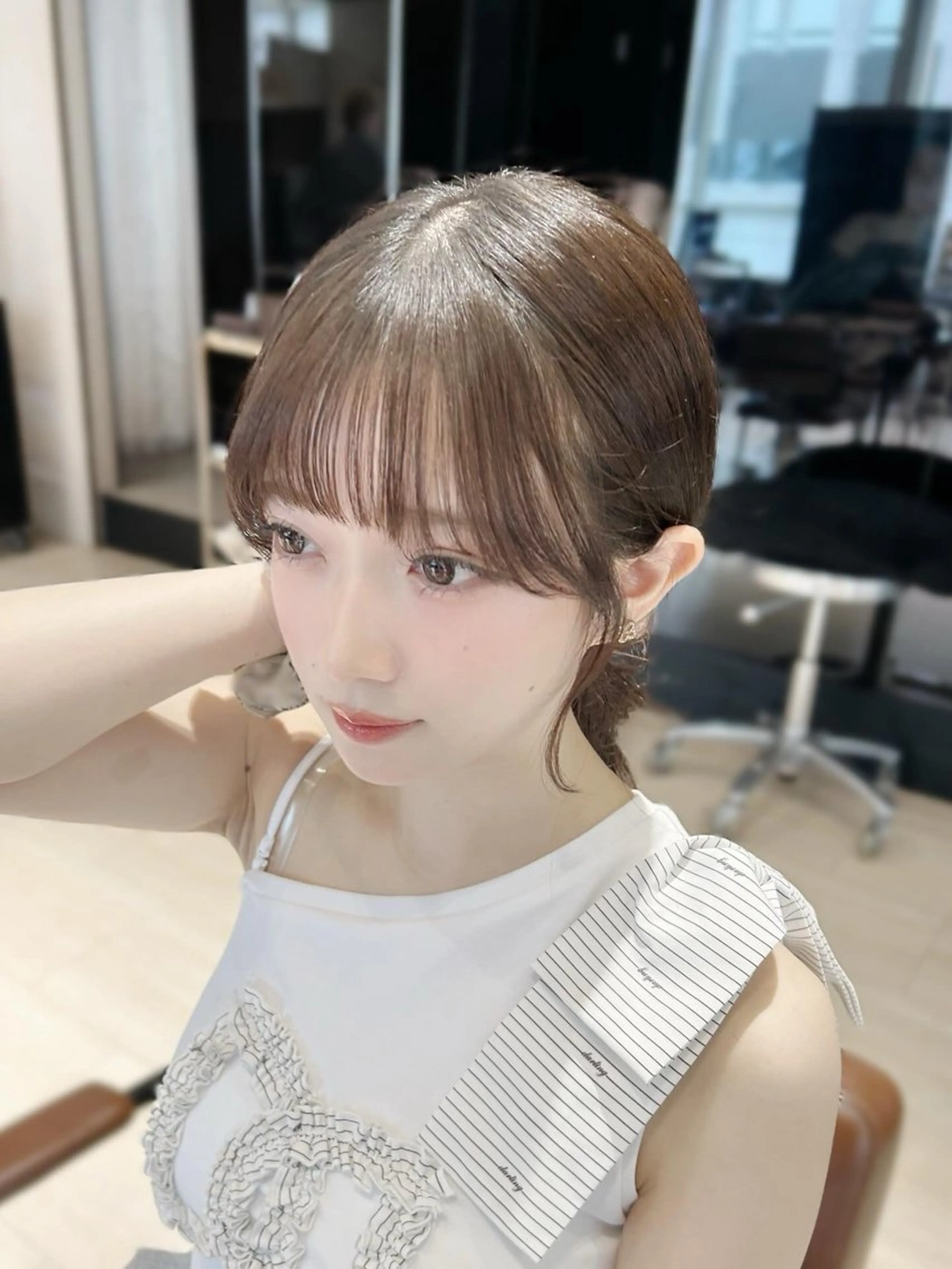 カット ヘアセット 🌼大竹美侑／顔まわ りカット／レイヤーのヘアスタイル