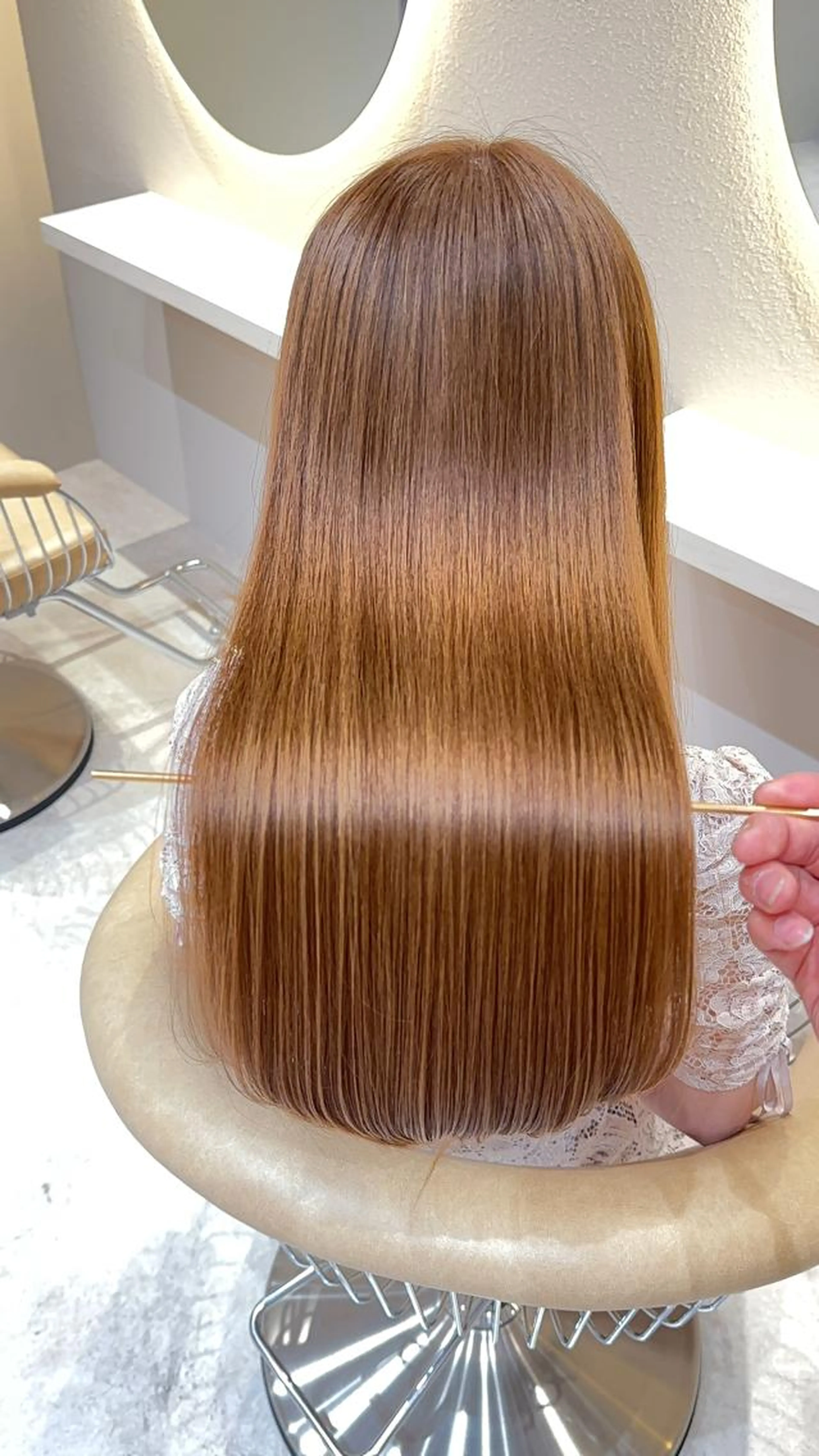 【髪質改善】美髪縮毛矯正＋カット＋TR ¥19800（京都/四条烏丸/髪質改善）の写真