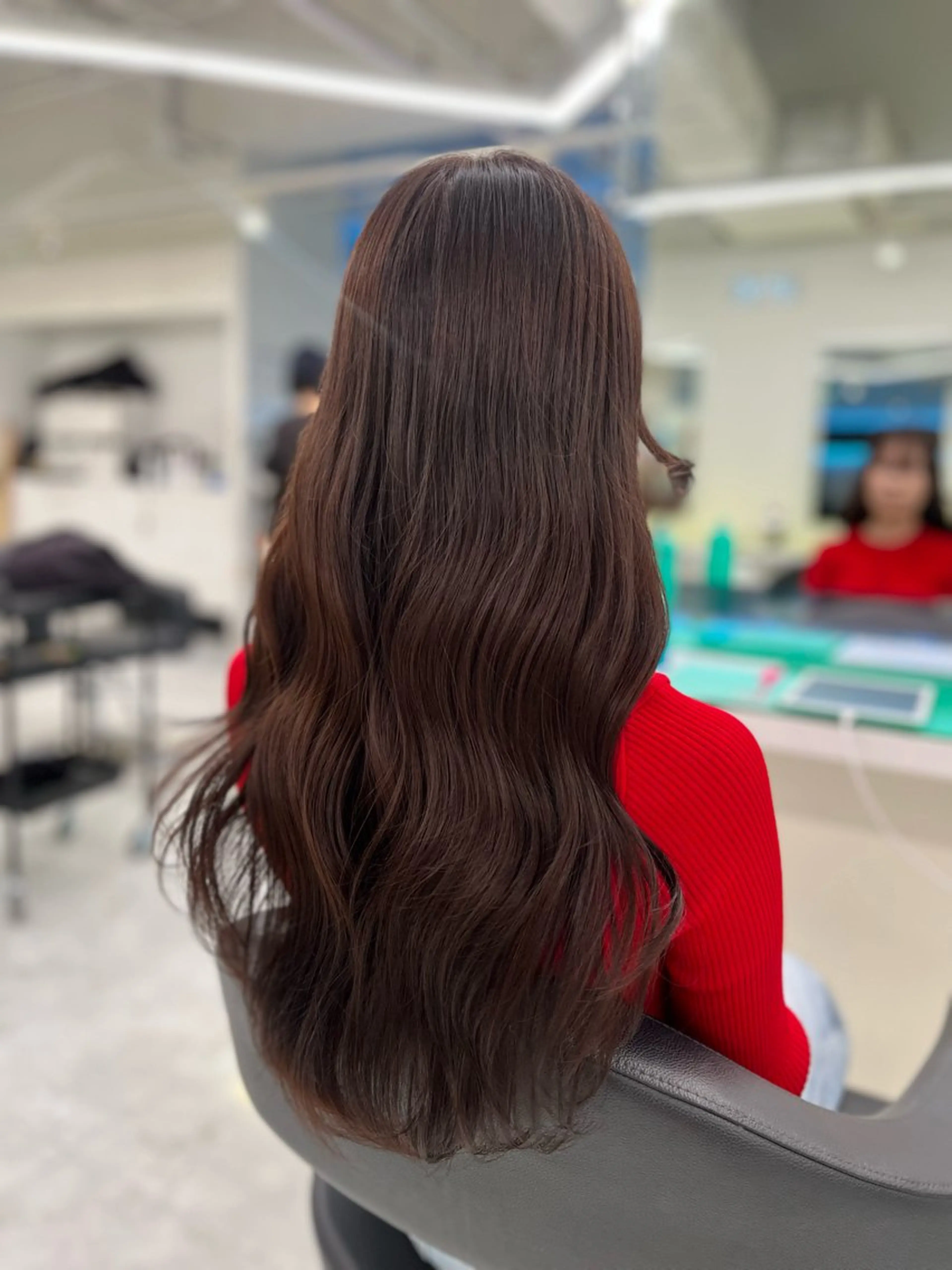 ロング カラー カット ヘアカラー ガーリー♡女の子っぽ ヘア♡ピンクカラー♡のヘアスタイル