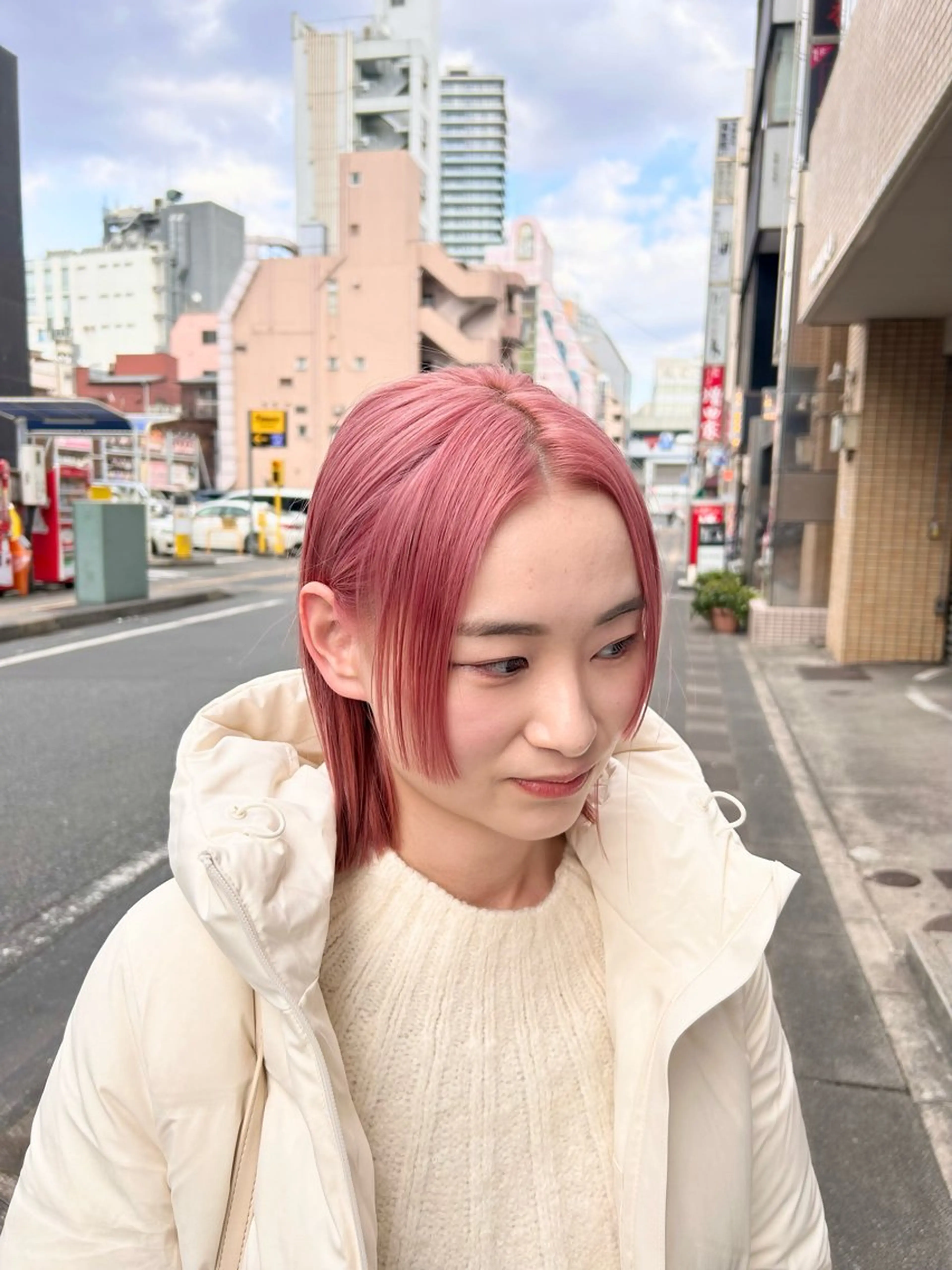 カット+ケアブリーチ+オンカラーの写真