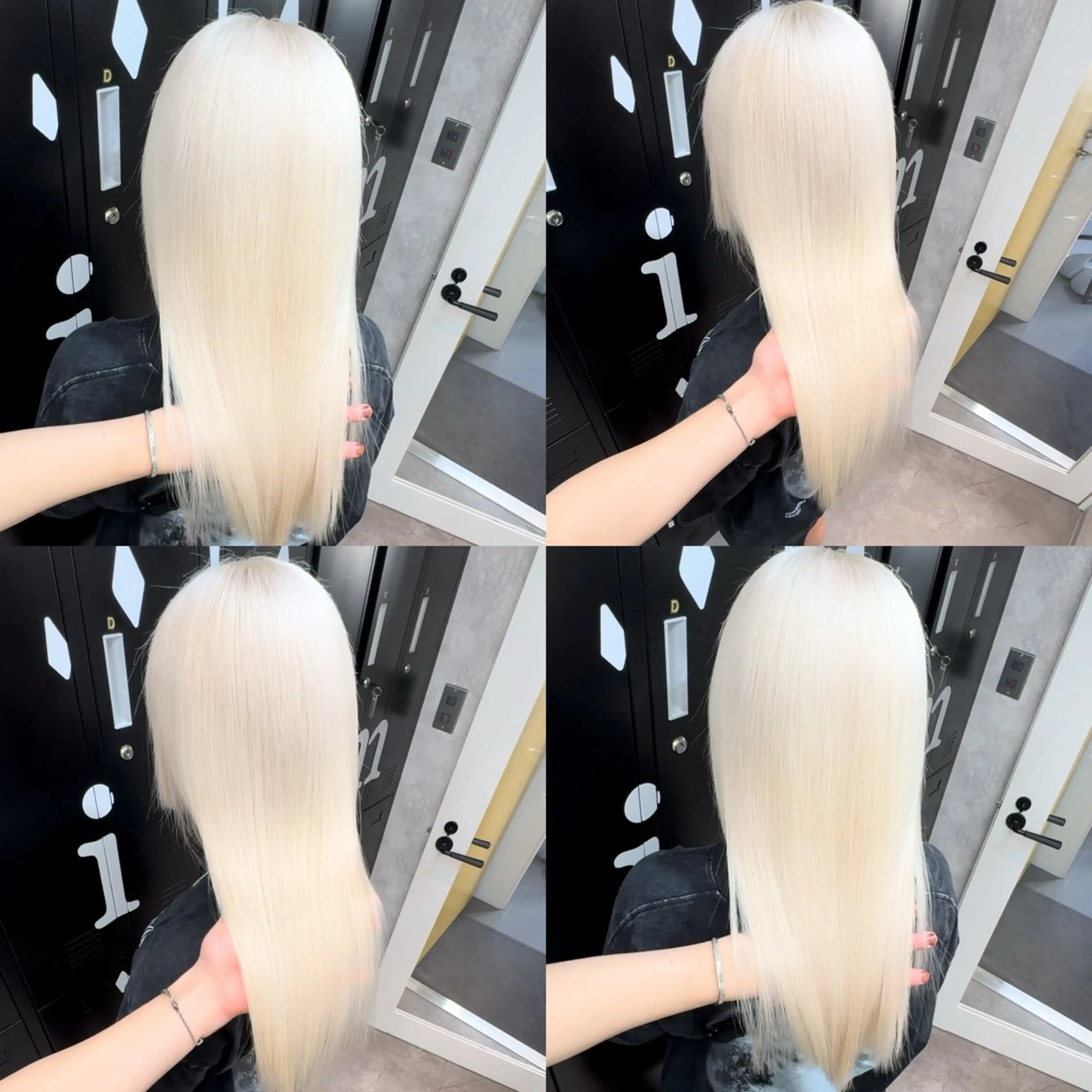 セミロング カラー カット ヘアカラー ダブルカラー特化💍 tiam💍韓国ヘアのヘアスタイル