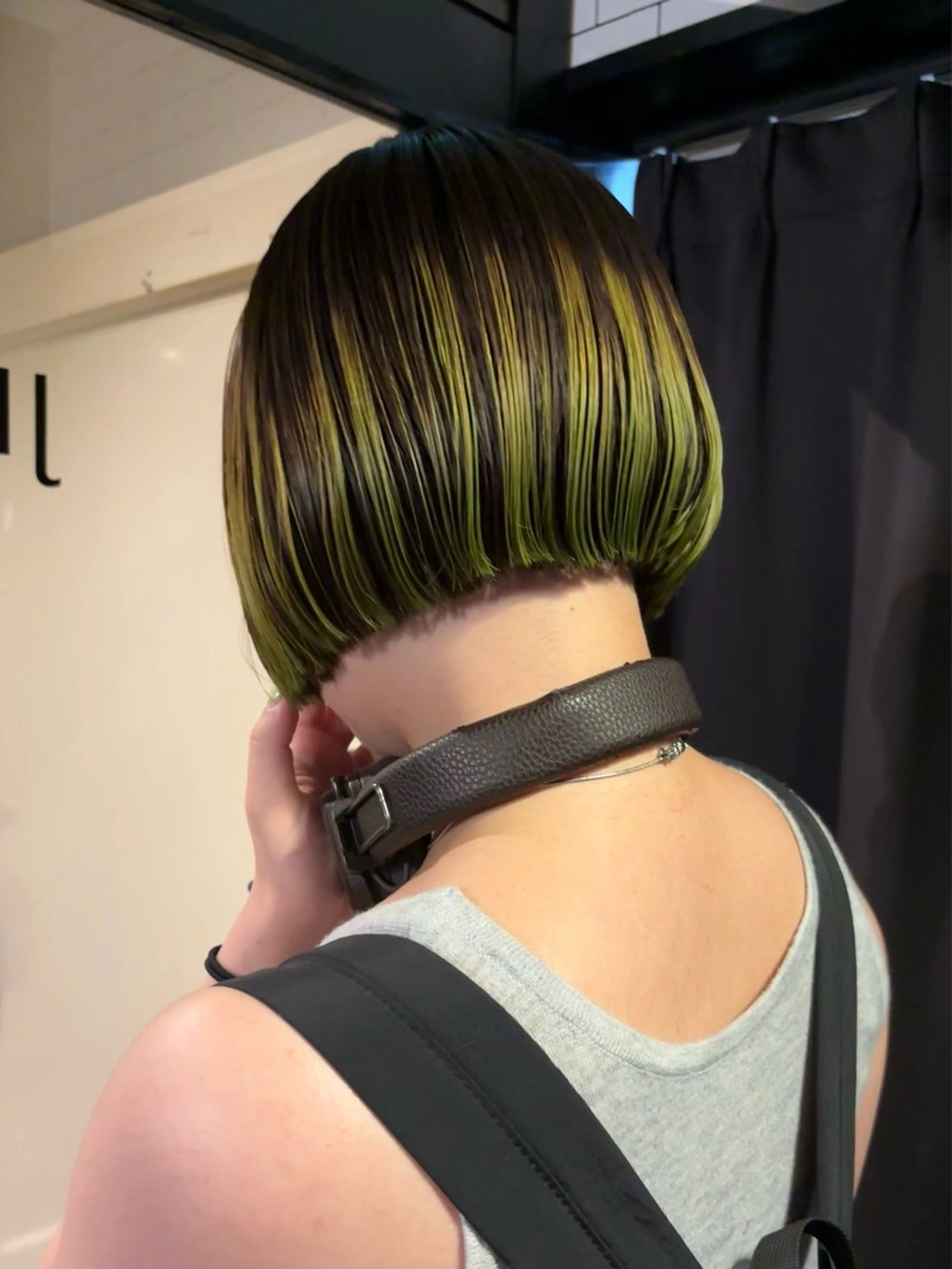 ショート カラー デザインカラー ヘアカラー トリートメント 透明感カラー/パーマ /烏丸御池/寿々乃のヘアスタイル