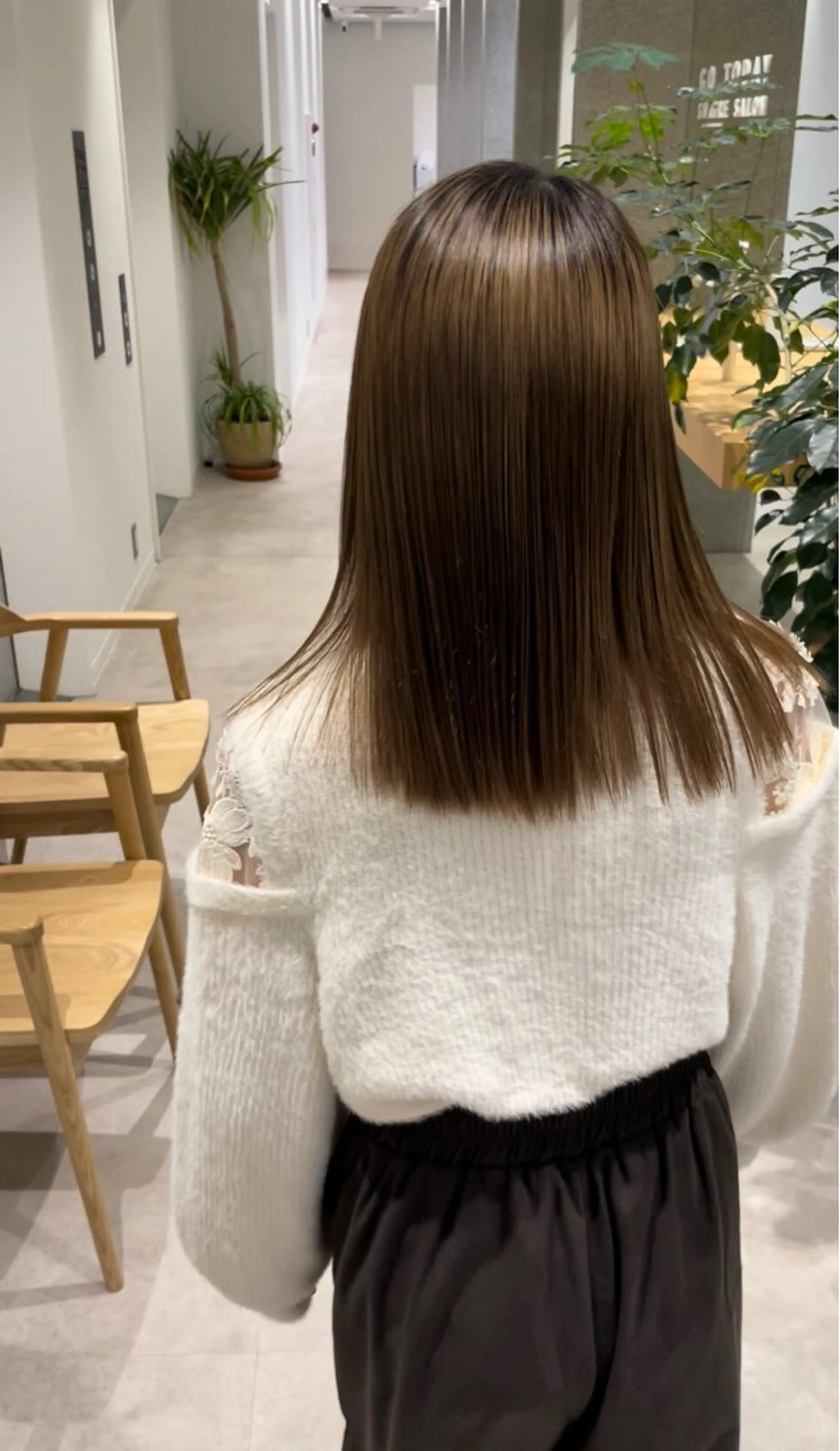 セミロング 髪質改善 トリートメント トリートメント ヘッドスパ 髪質改善ヘアケア 艶髪特化/上田のヘアスタイル