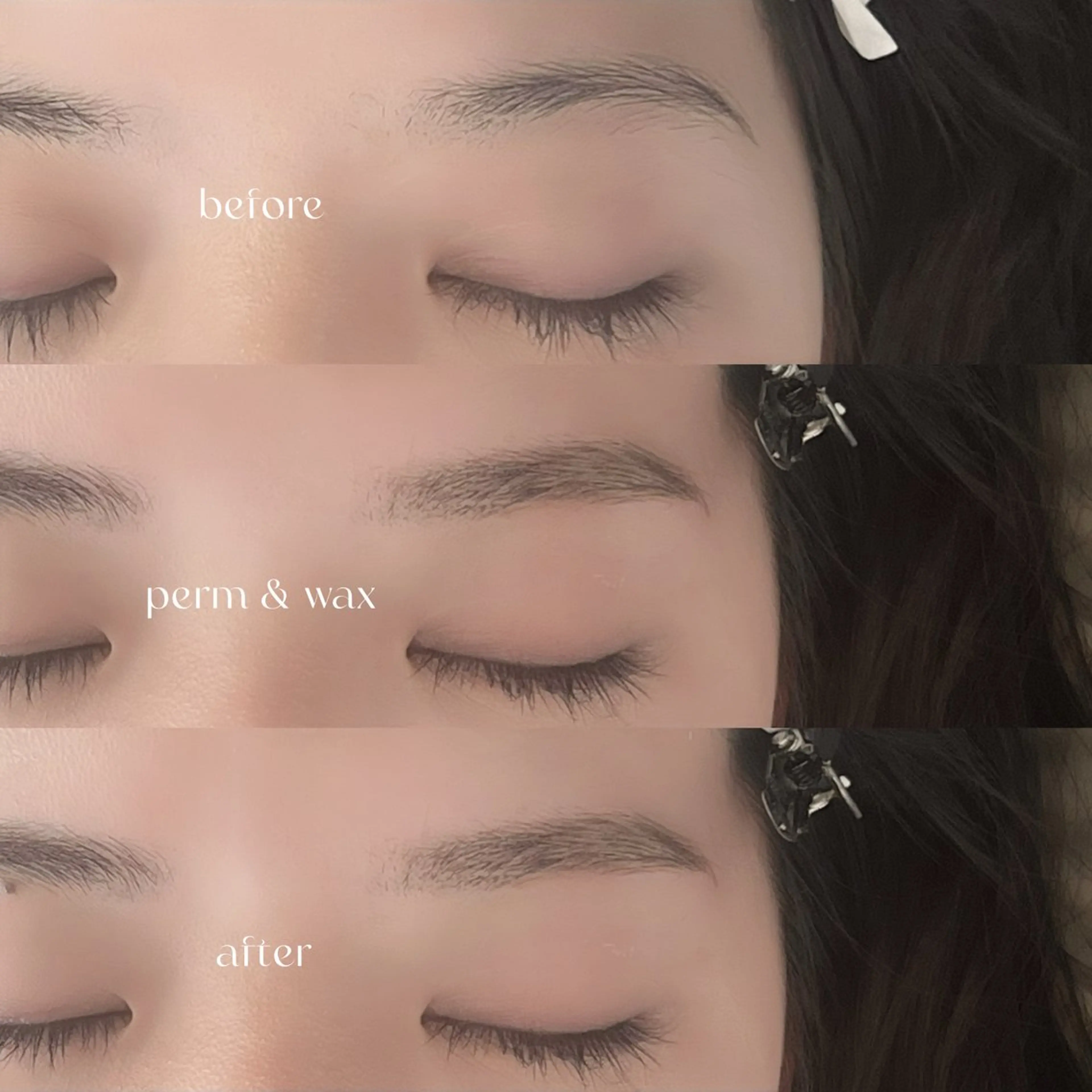 アイブロウ 韓国束感まつげ｜ MANAMI🧸のマツエク・マツパデザイン