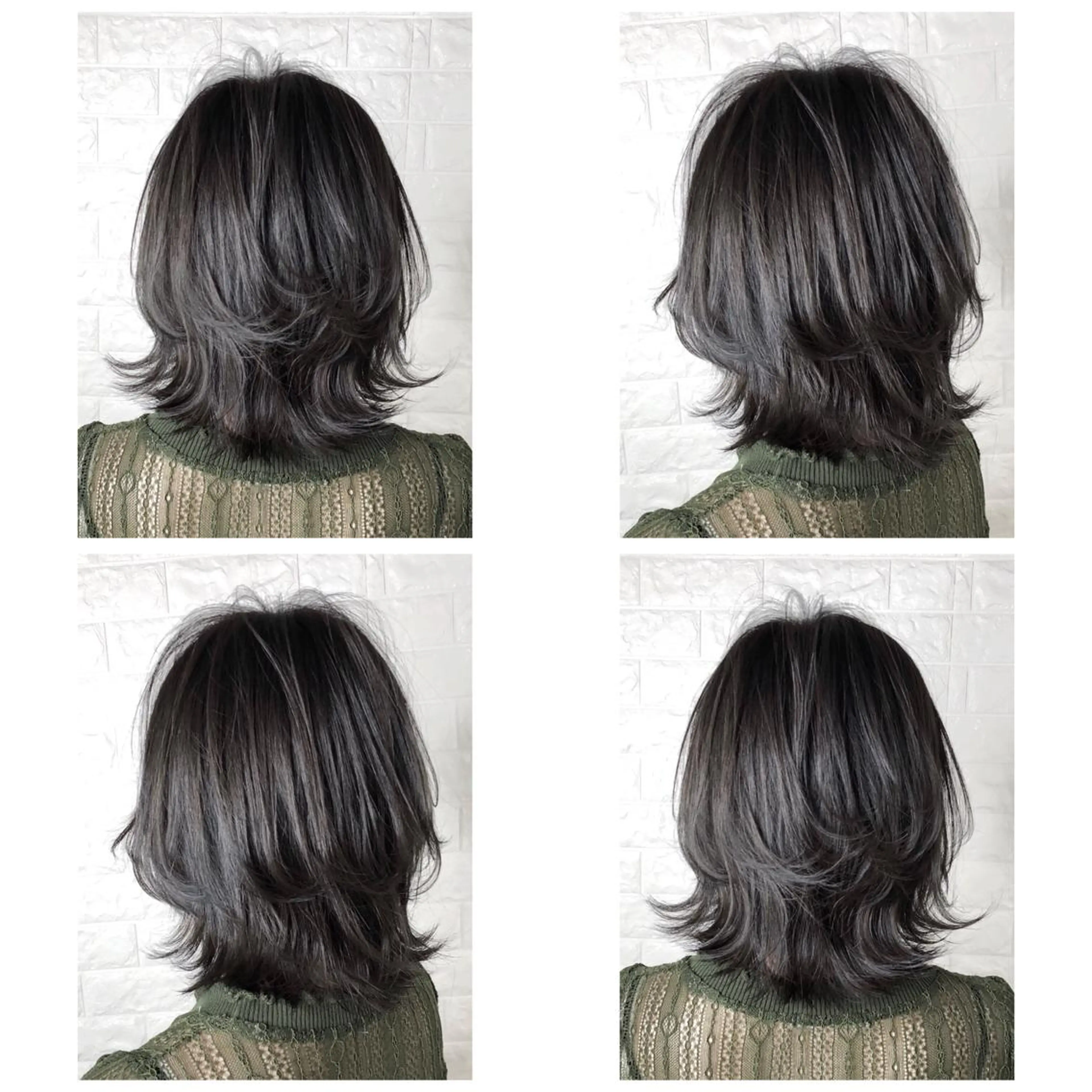 ミディアム カラー ブルーカラー ブルージュ 透明感カラー ハイライトカラー 外国人風カラー 髪質改善特化KIZU /艶髪研究（京都）のヘアスタイル