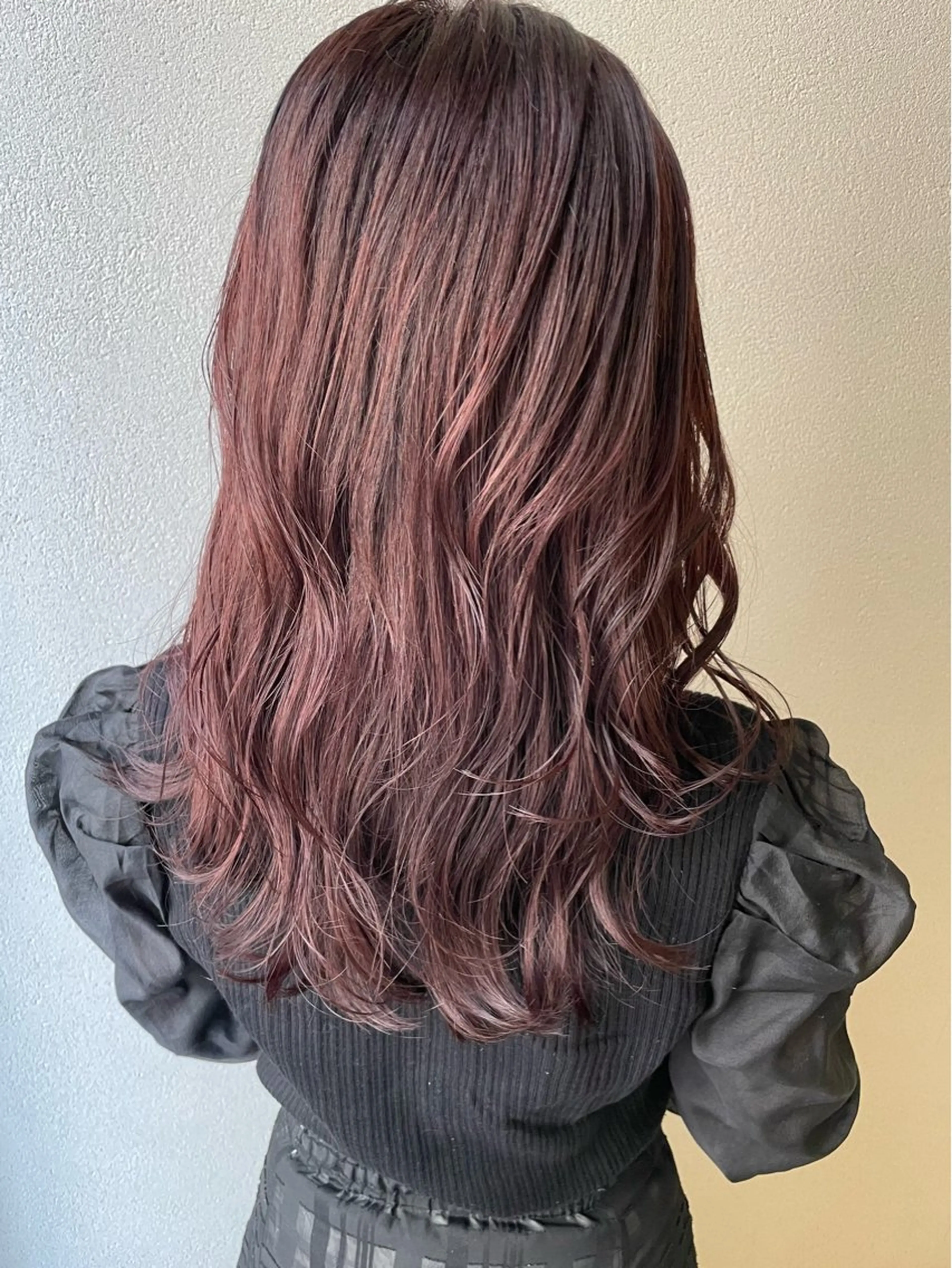 セミロング カラー ピンクカラー 沢田 瞳のヘアスタイル