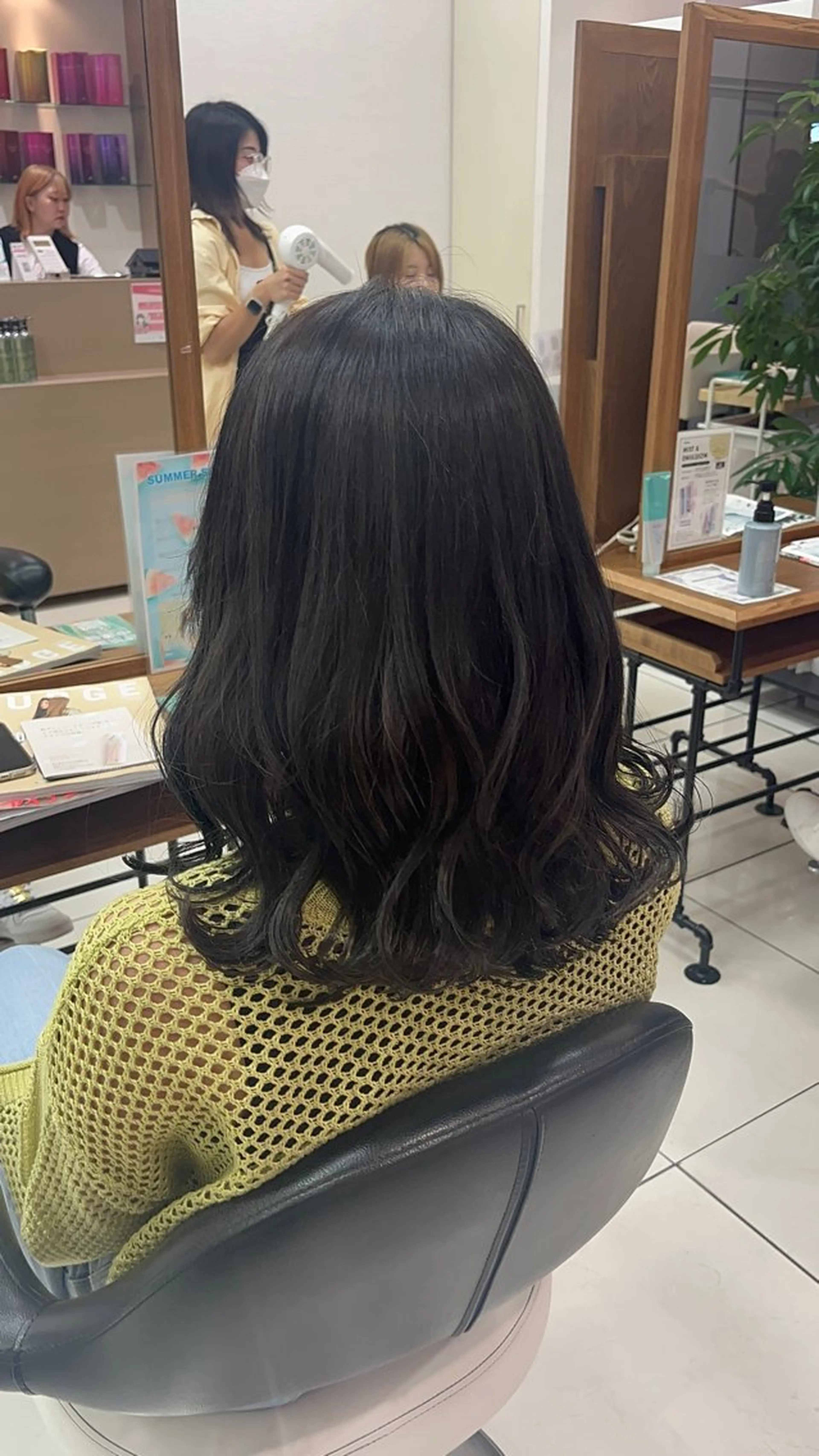 セミロング カット ヘアカラー バレイヤージュ/ヘア アレンジ/shionのヘアスタイル