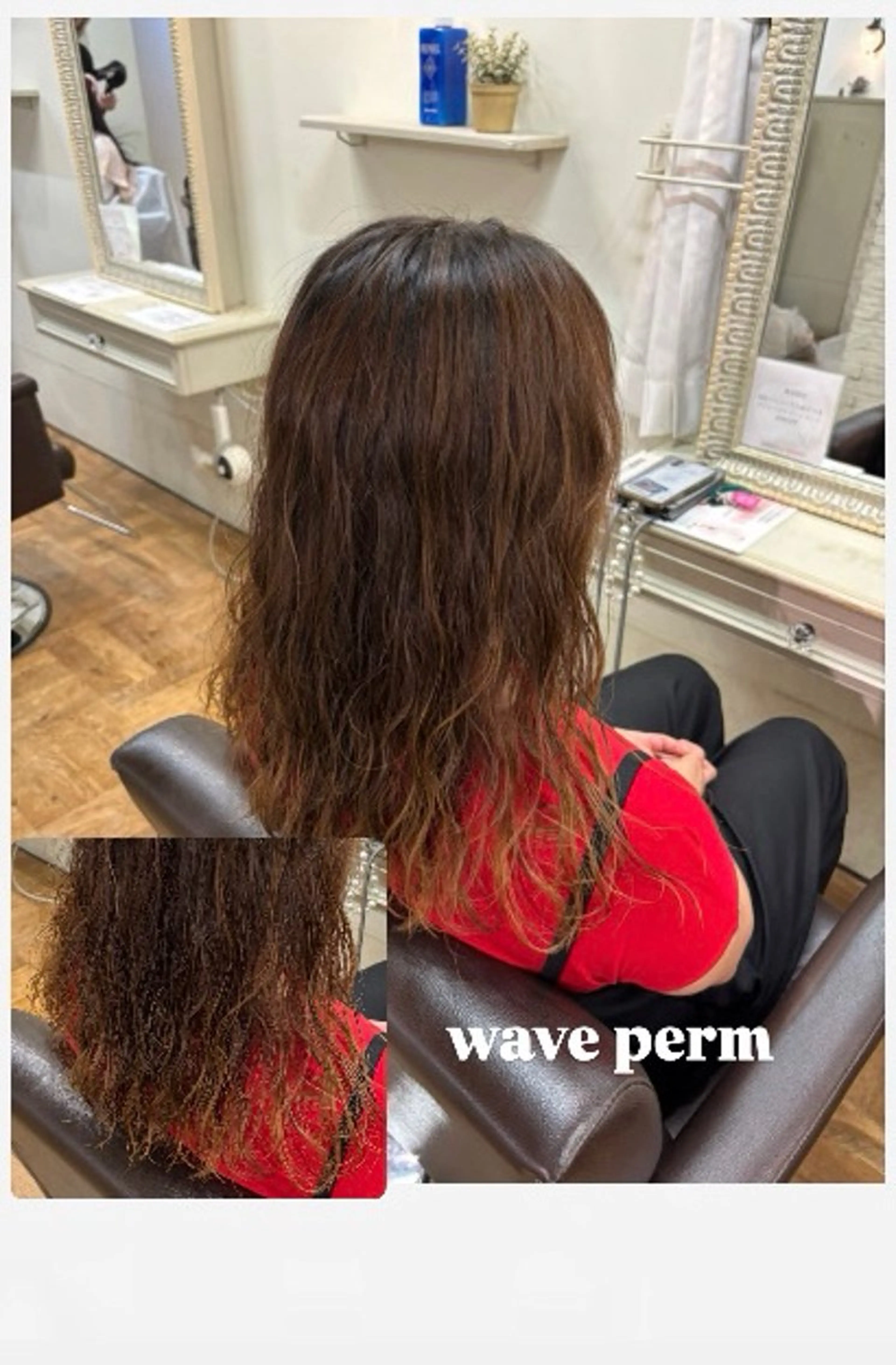 セミロング セミロングパーマ 古川 心のヘアスタイル