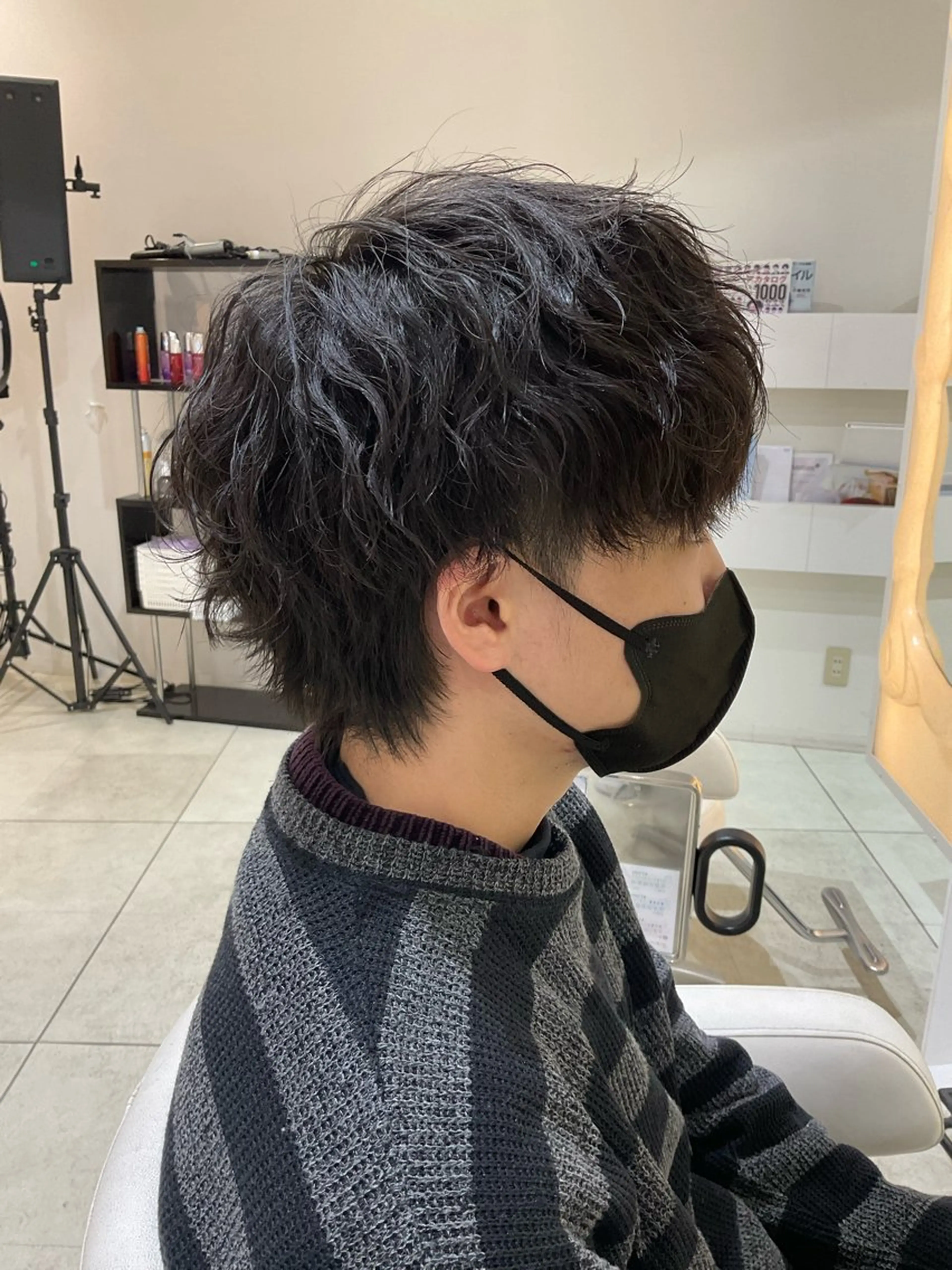 パーマ メンズ 波巻きパーマ be’leef.Liz 枚方駅前店【ビリーフ】 （ビリーフ リズ ヒラカタエキマエテン）所属・稲村 直也のヘアスタイル