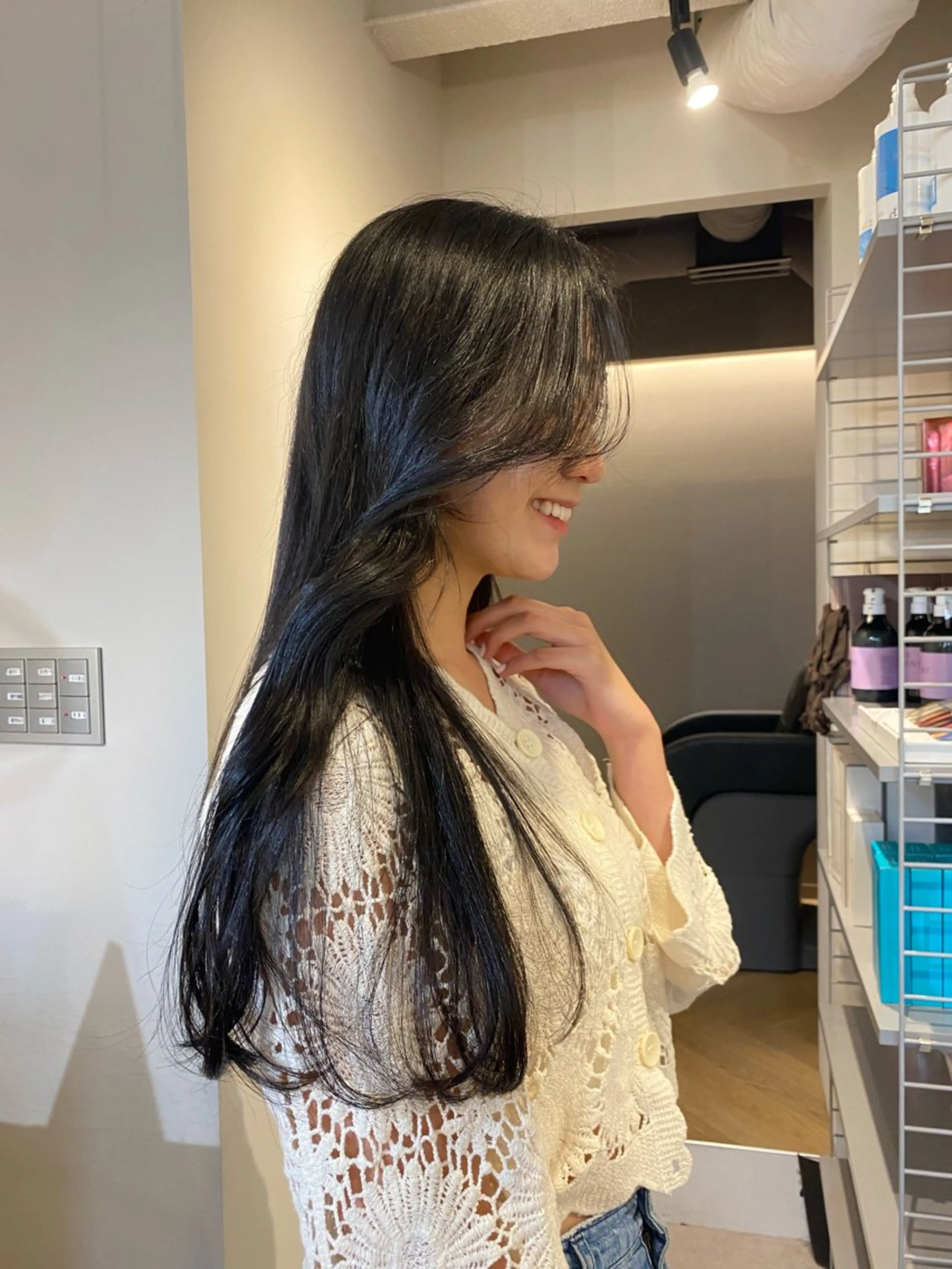 ロング 原田 梓未のヘアスタイル