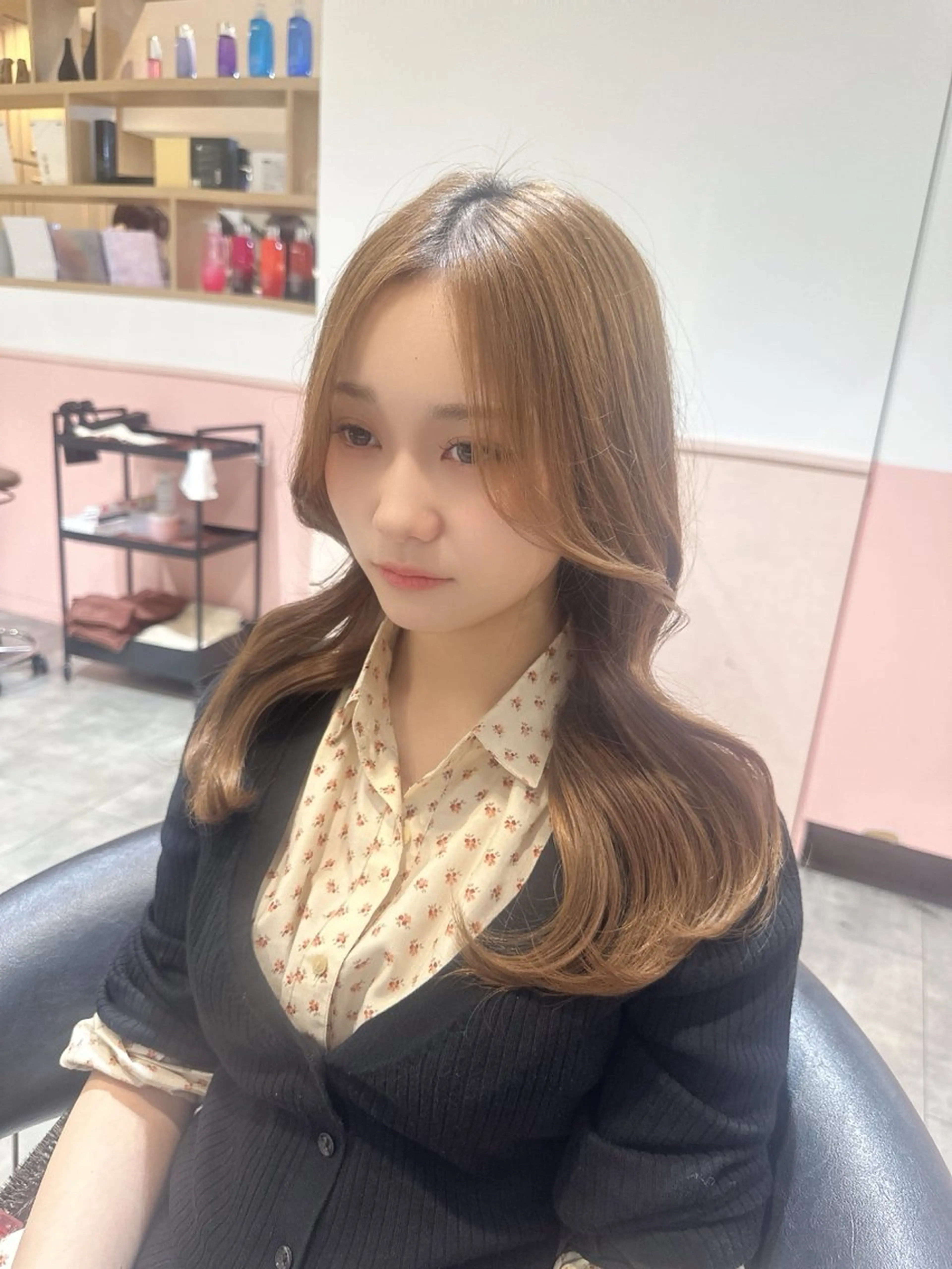 ロング レイヤーカット/ 艶 カラー/Manakaのヘアスタイル