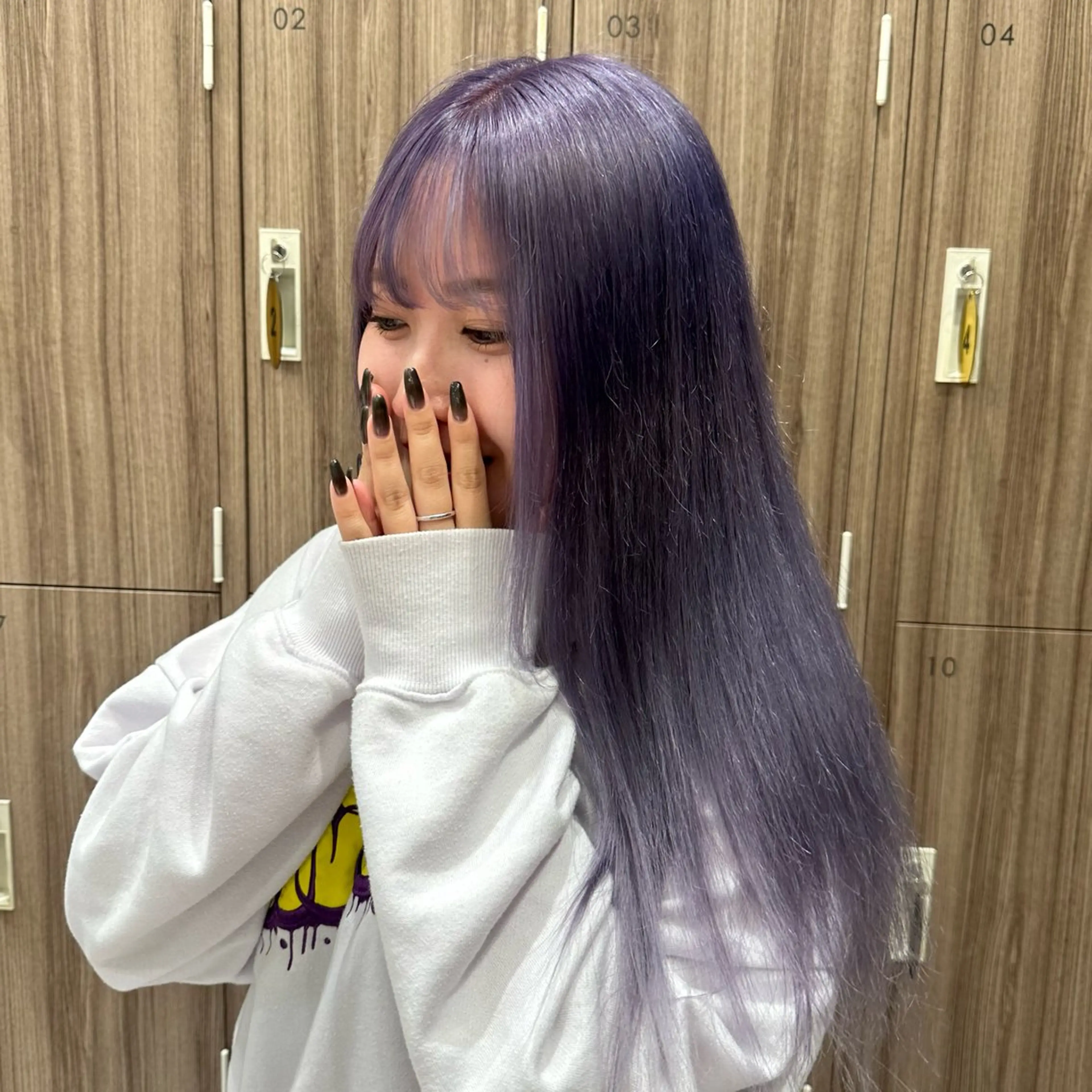 ロング カラー ブリーチ ブリーチなしカラー 𓍯暖色/韓国風 田中沙羅‎𓍯のヘアスタイル