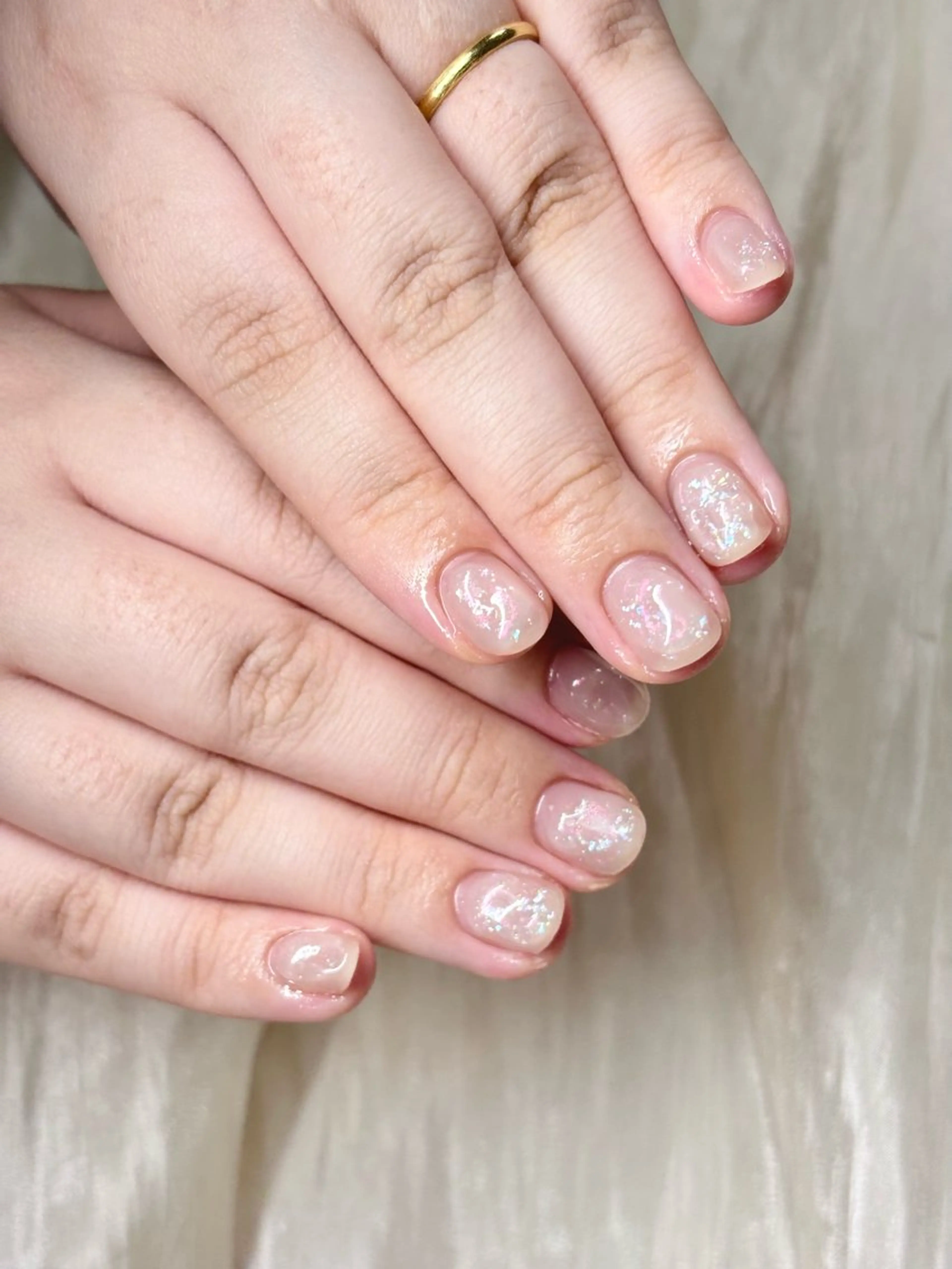 ネイル ニュアンスネイル ぷっくりネイル ETE LUNA NAILのネイルデザイン