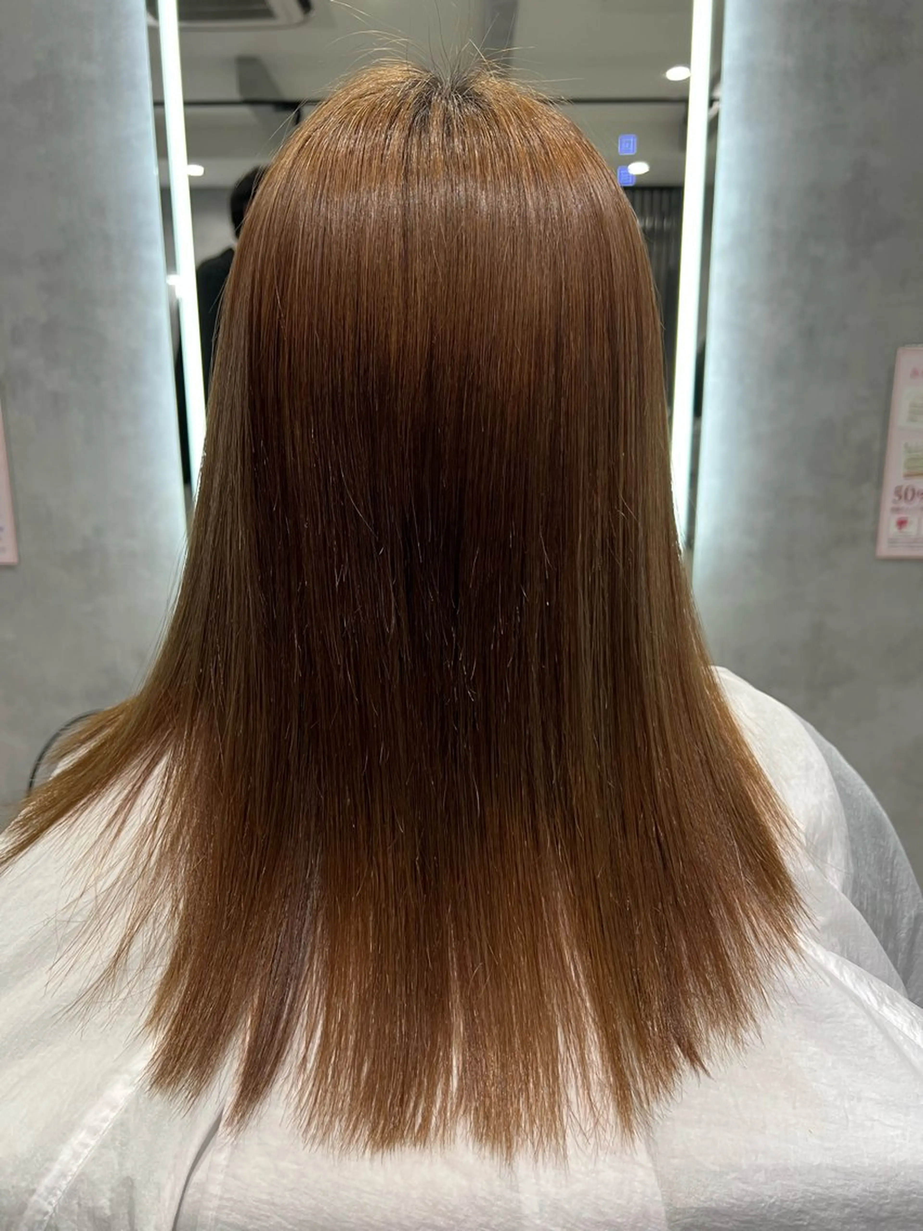 ロング カット 縮毛矯正 森 結輝のヘアスタイル