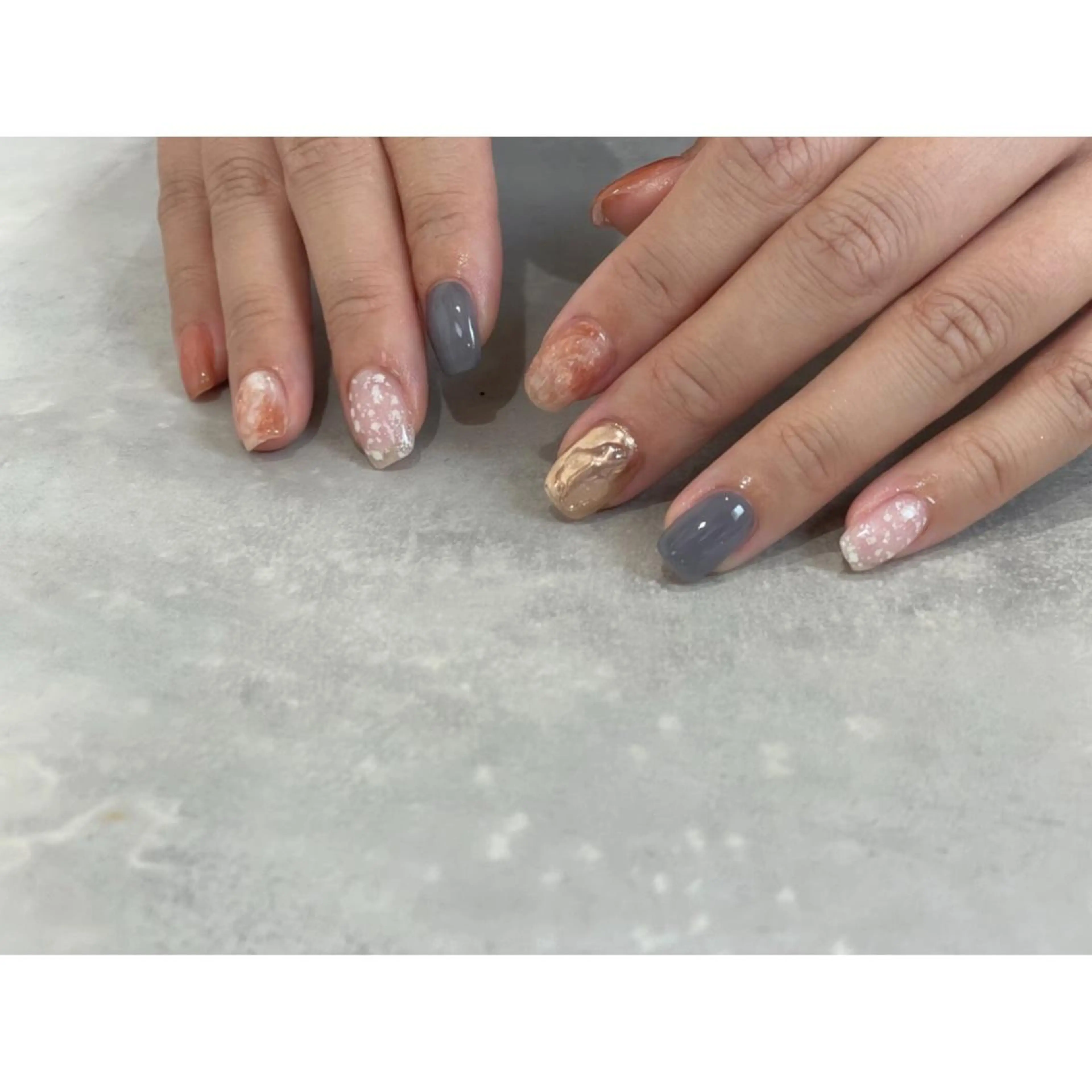 ネイル アートネイル フレンチネイル マグネットネイル ミラーネイル ニュアンスネイル lacier nailのネイルデザイン