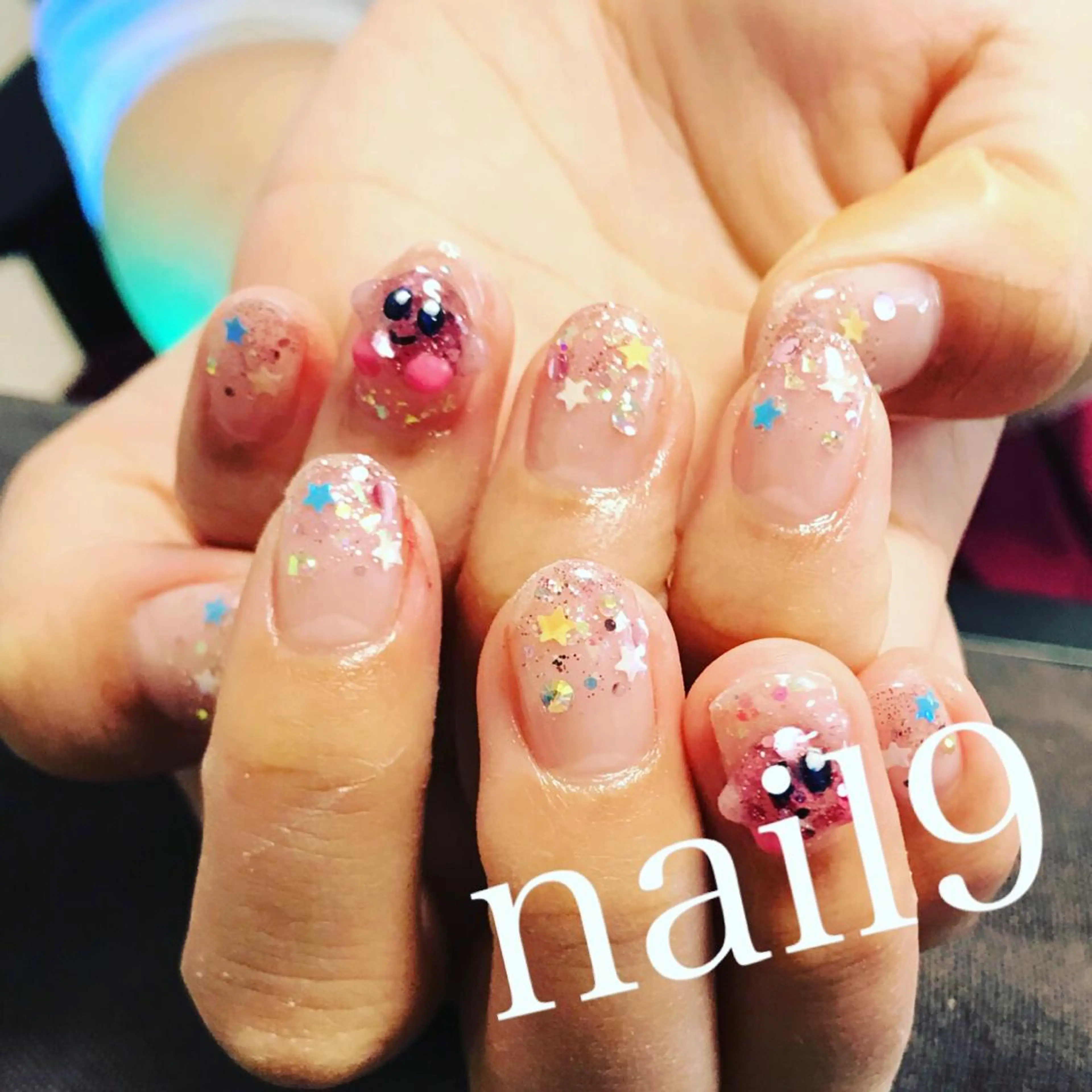 ネイル キラキラネイル 春ネイル ネイルサロン nail9のネイルデザイン
