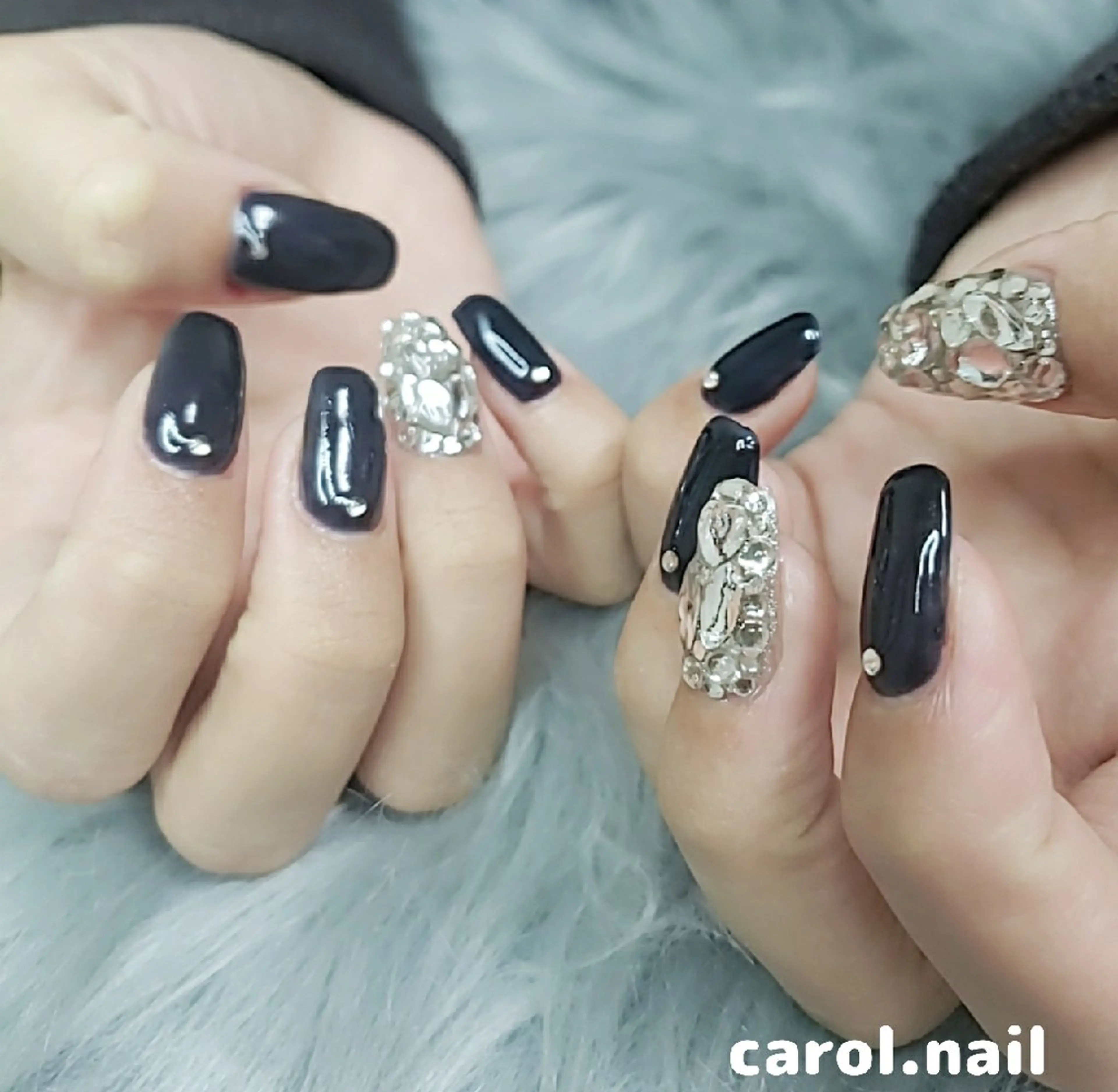 ネイル ネイビー carol nailのネイルデザイン