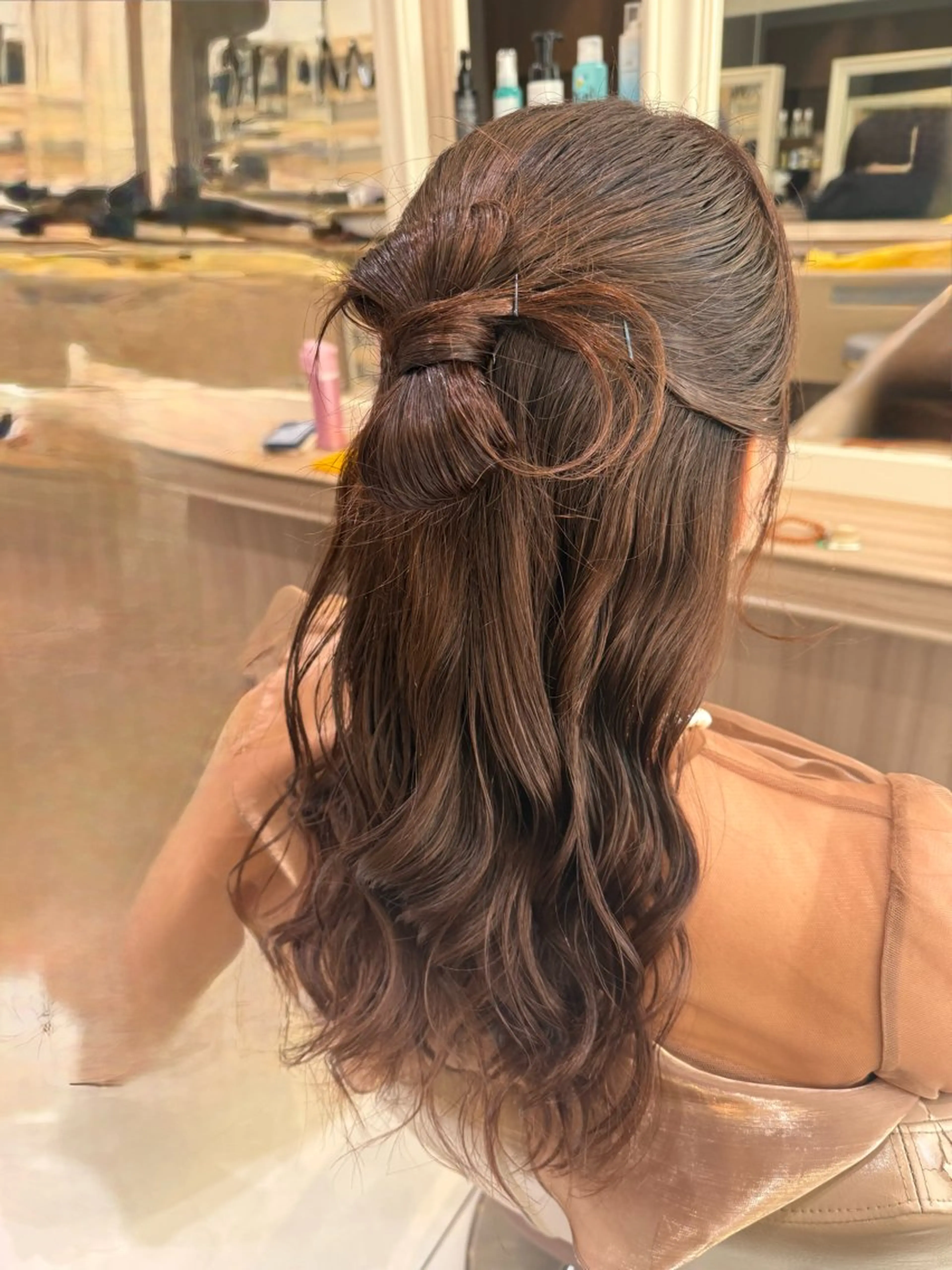ロング ヘアアレンジ ヘアセット 韓国ヘアメイク🎀/ 縮毛矯正✨山本媛香のヘアスタイル