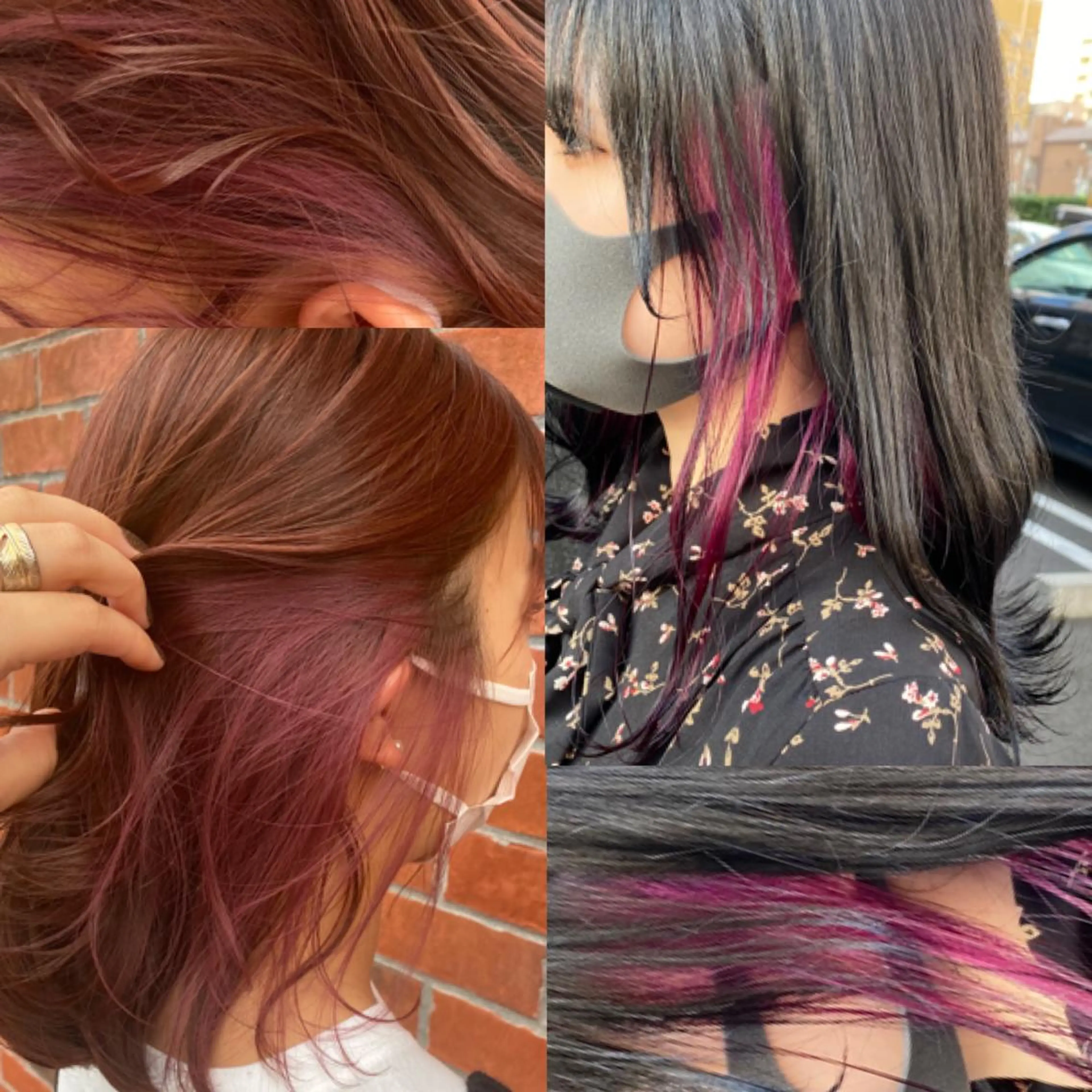 ミディアム カラー パーマ ヘアアレンジ ネイル マツエク・マツパ 韓国風ベージュ🤎 赤みなし🌿横浜🤎のヘアスタイル