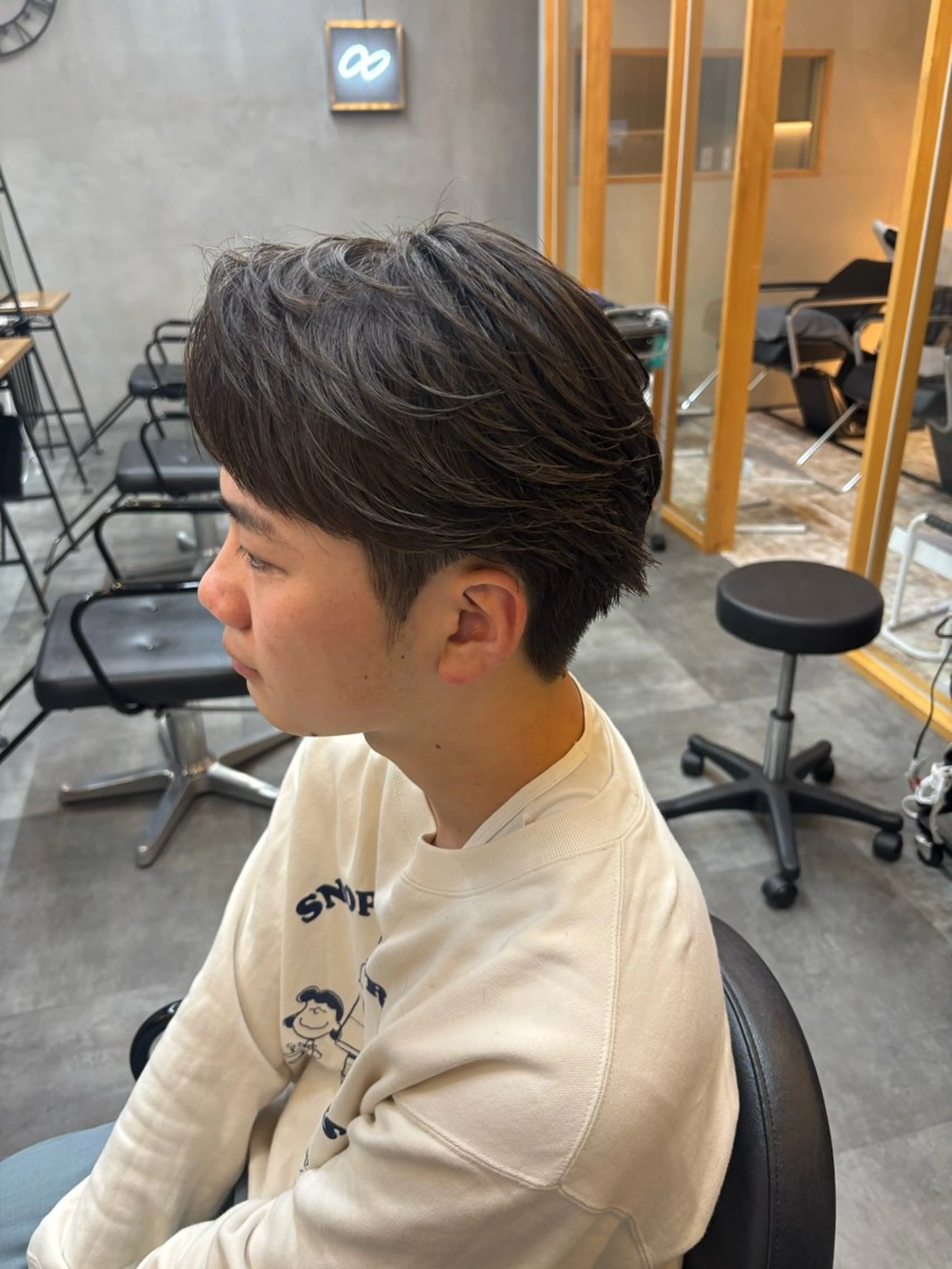 ショート メンズ カット パーマ 鹿児島 TSUBASAのヘアスタイル