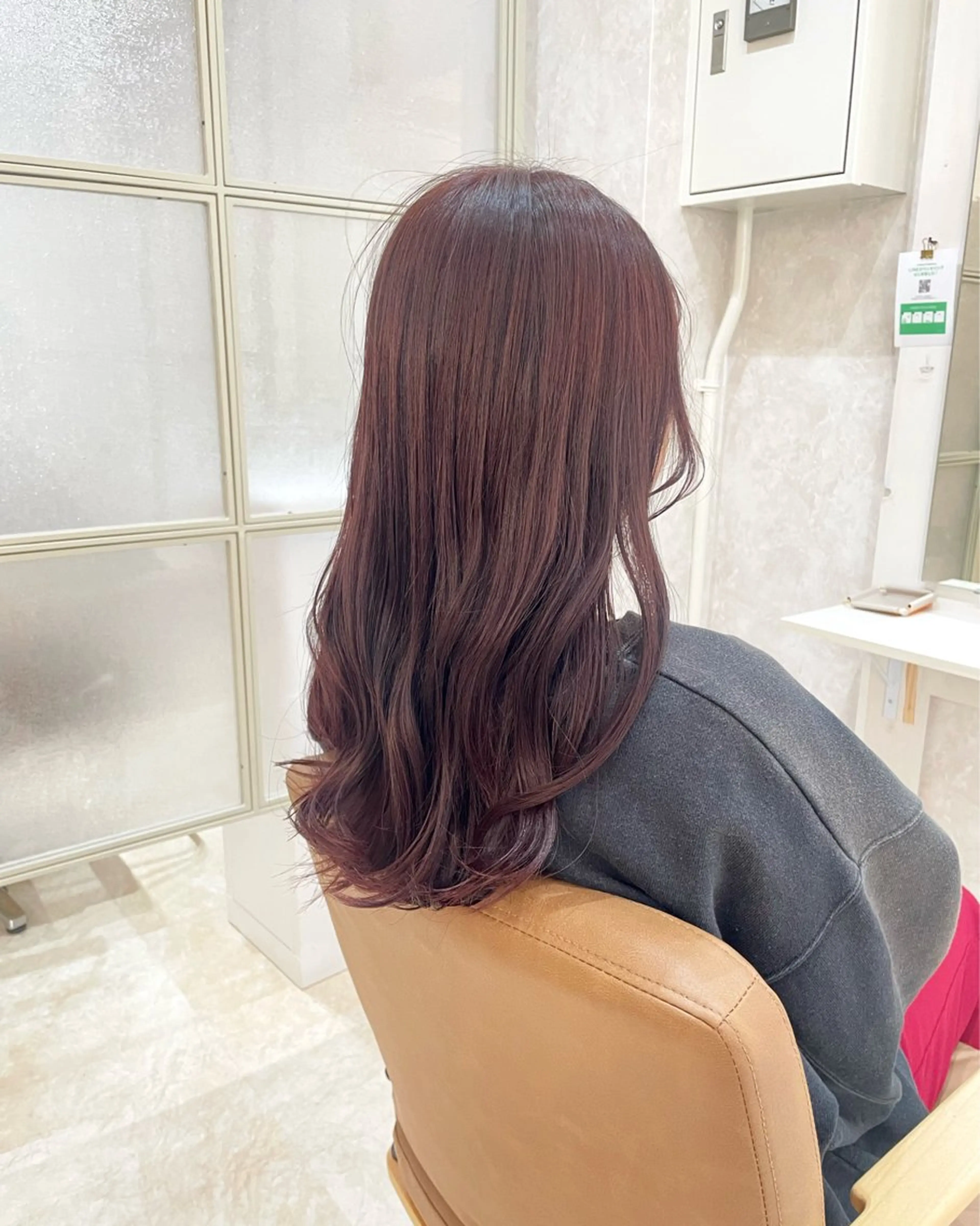 ロング カラー ヘアカラー トリートメント 〘 ROSSO〙 yunonのヘアスタイル