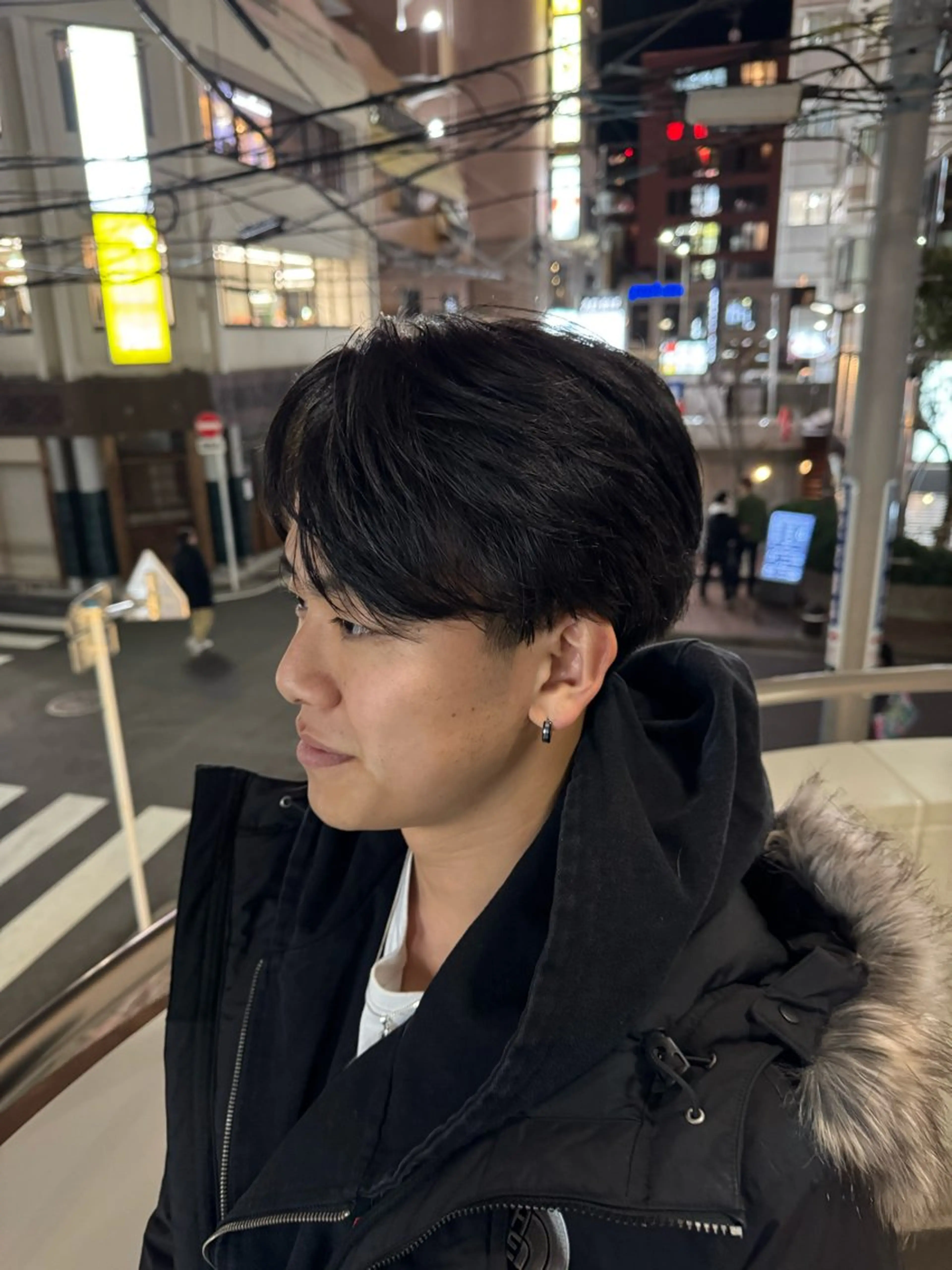 パーマ メンズ カット パーマ トリートメント メンズ特化韓国ヘア シャドウパーマのヘアスタイル