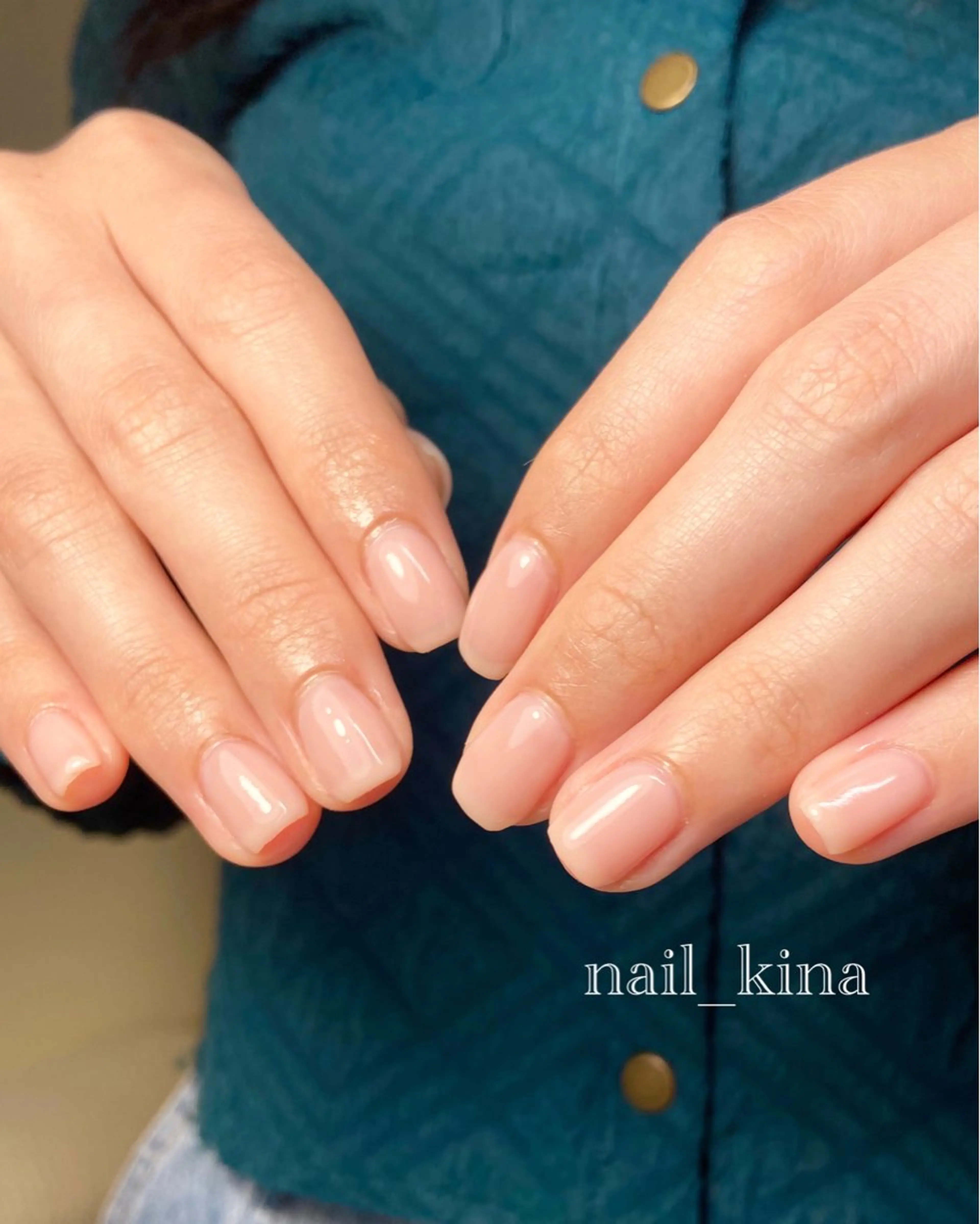 ネイル カジュアル オフィスネイル ワンカラーネイル ハンドネイル nail_ kinaのネイルデザイン