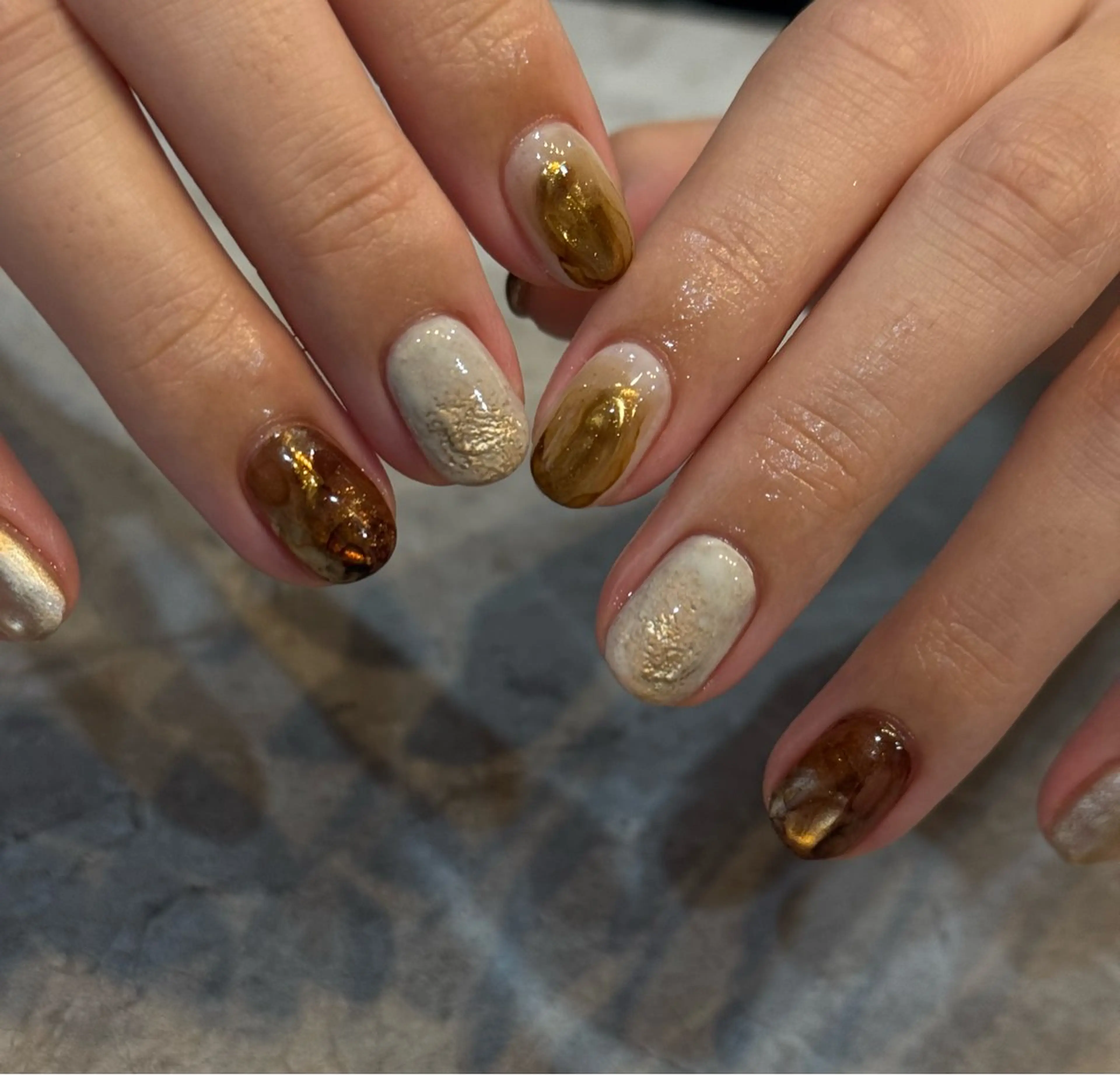 ネイル ニュアンスネイル ハンドネイル Blé nailのネイルデザイン