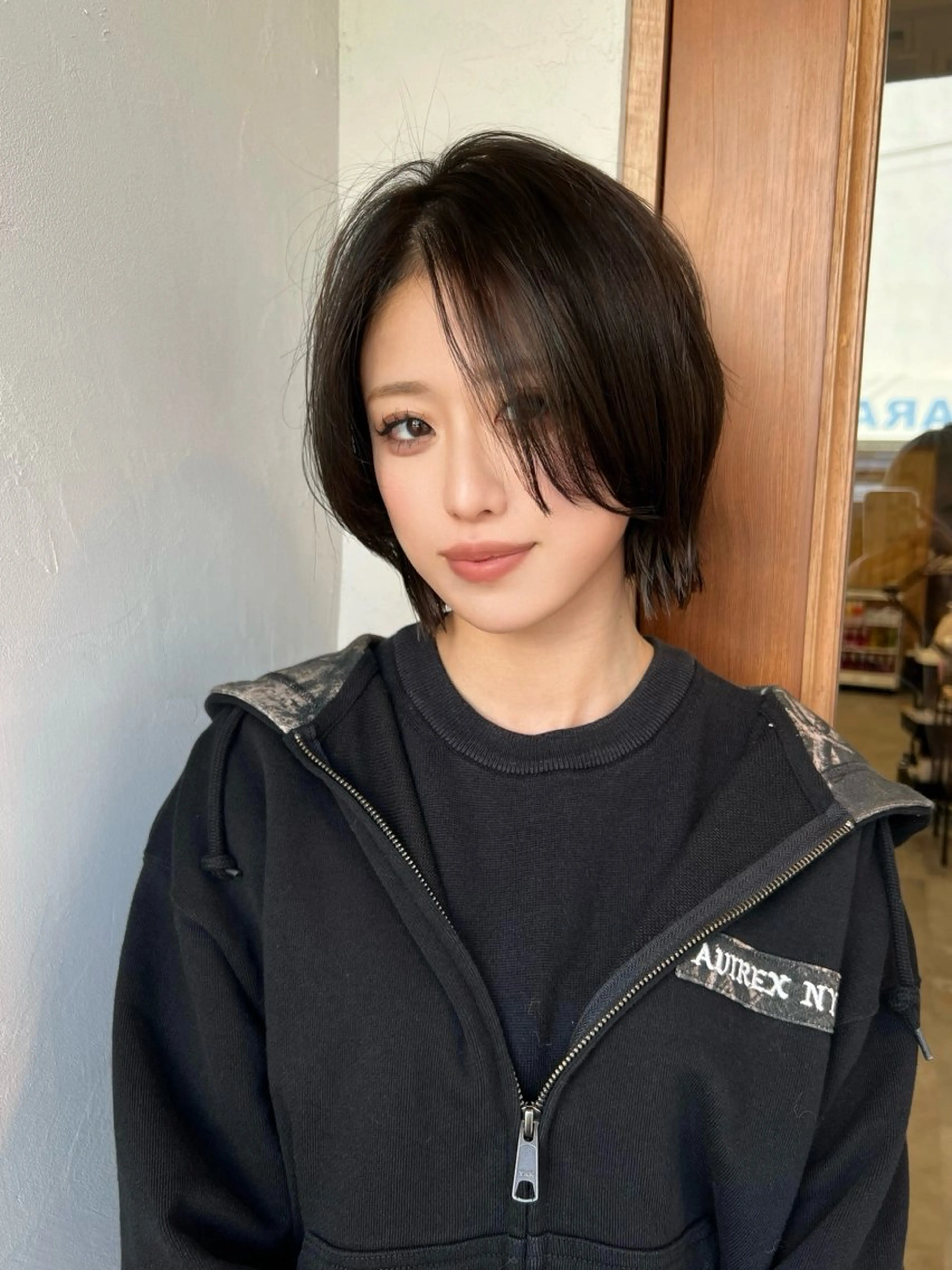 ショート ボブ 深澤 帆乃のヘアスタイル