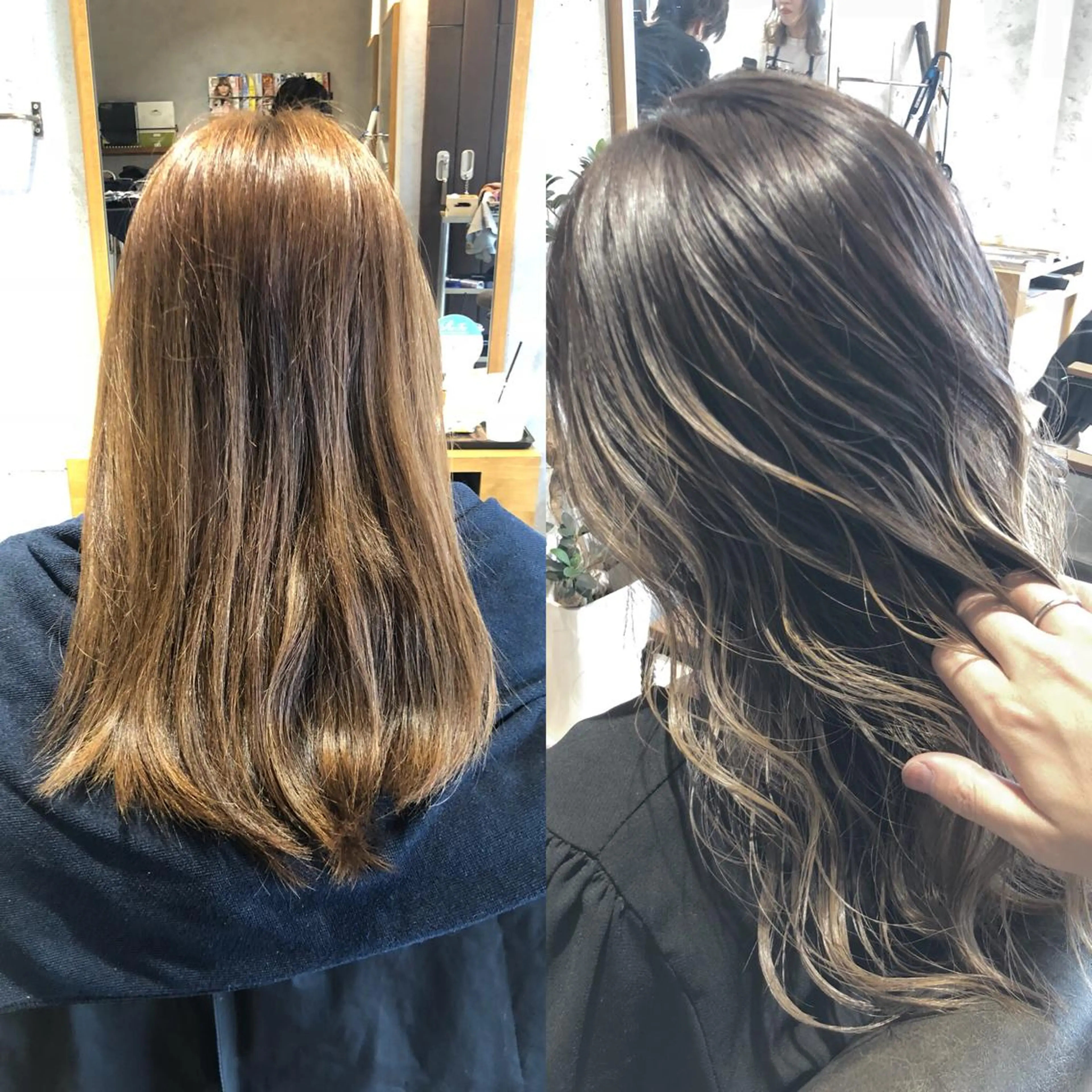 セミロング レイヤーカット REVE美容室 REVEマツエクのヘアスタイル