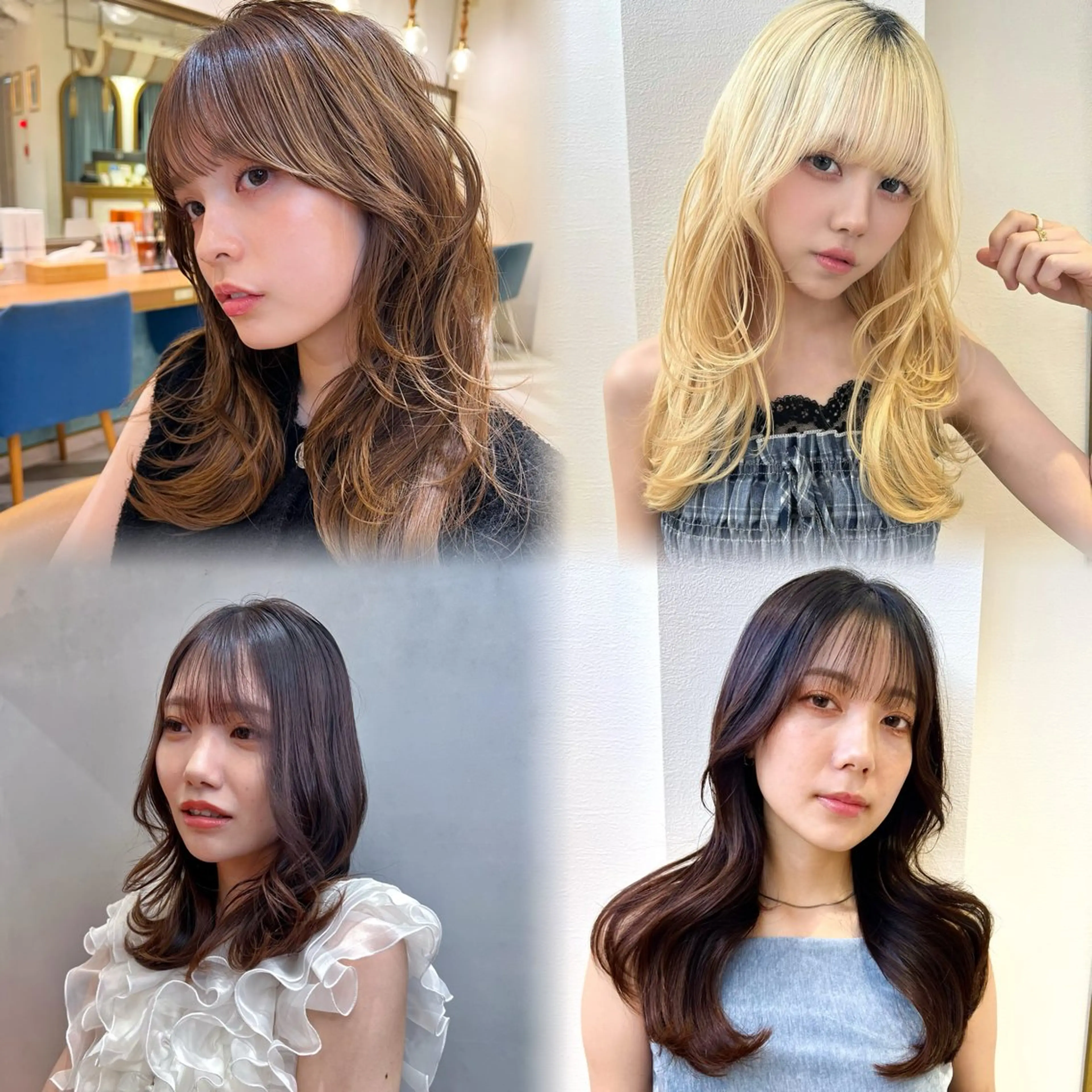 ミディアム カット ヘアカラー トリートメント ‎🤍レイヤー/ 縮毛矯正🖤菊池瑛士のヘアスタイル