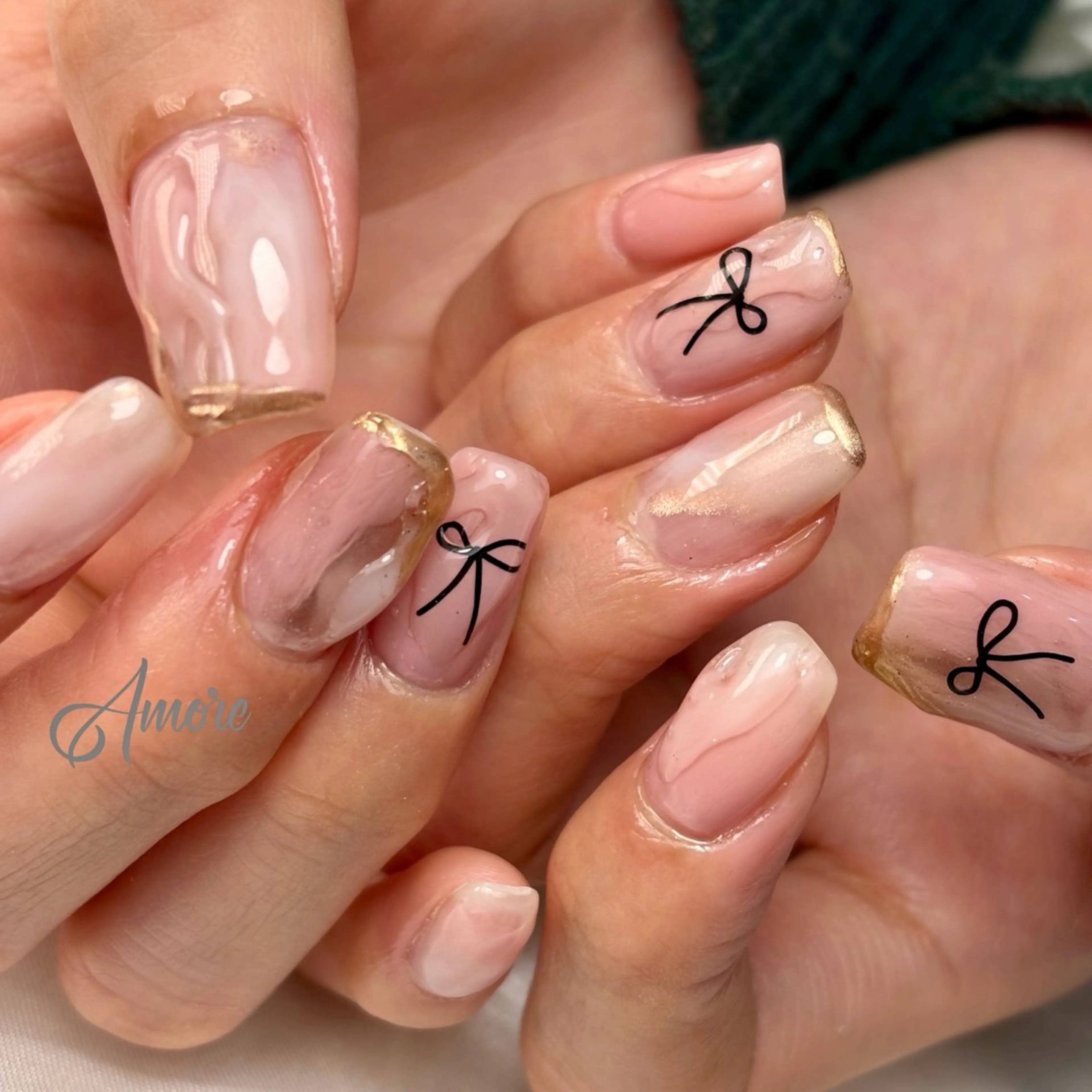 ネイル ジェルネイル キラキラネイル 韓国ネイル マグネットネイル パラジェル You kyehwaのネイルデザイン