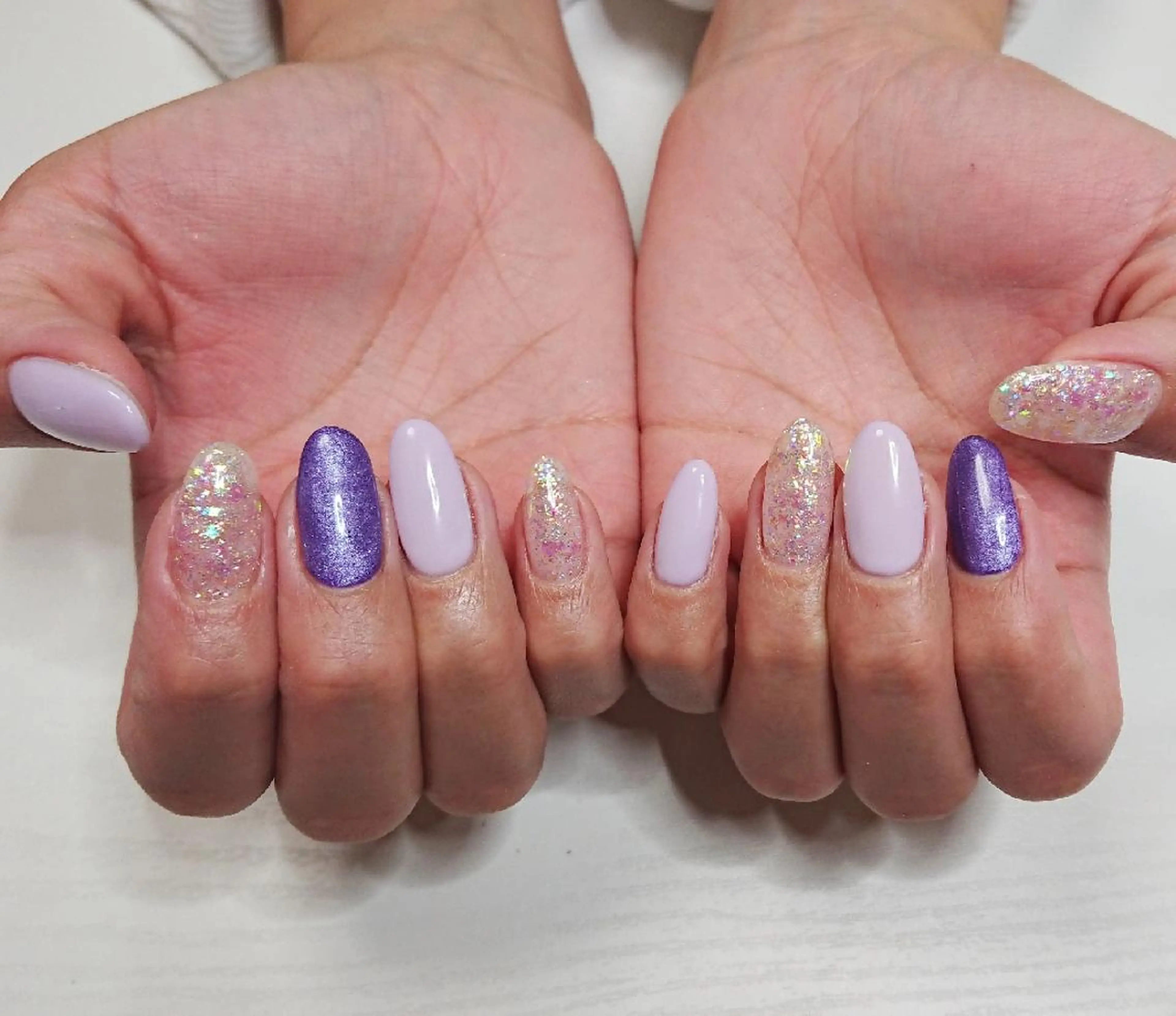 ネイル ラメ(グリッター) ハンドネイル Lilith Nailのネイルデザイン